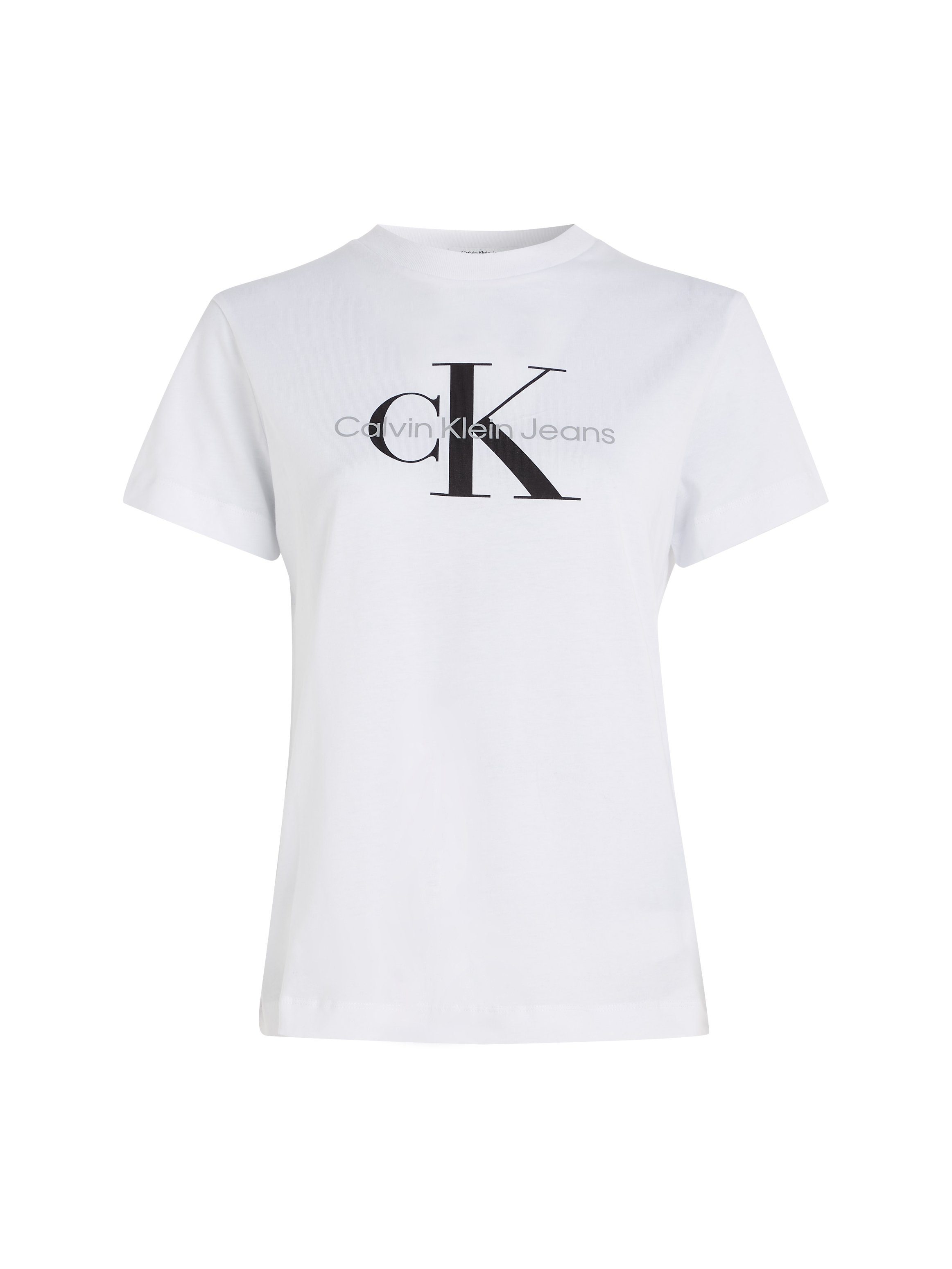 Calvin Klein Jeans Rundhalsshirt Monogramm REGULAR mit CORE Klein TEE Calvin MONOGRAM Jeans Bright (1-tlg) White