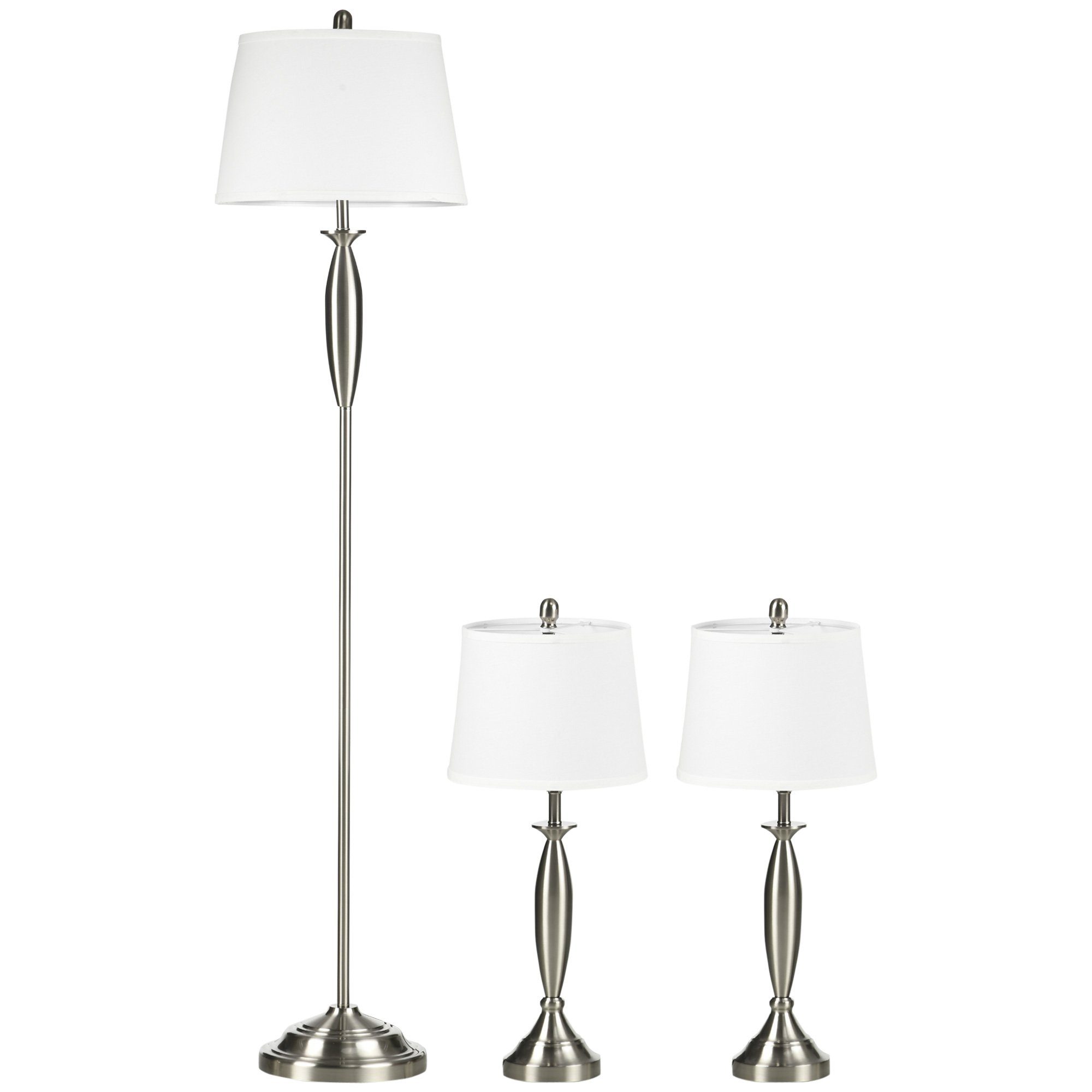 Stehlampe 3-teiliges Stehlampen-Set inkl. 1 Stehleuchte, 2 Tischleuchten