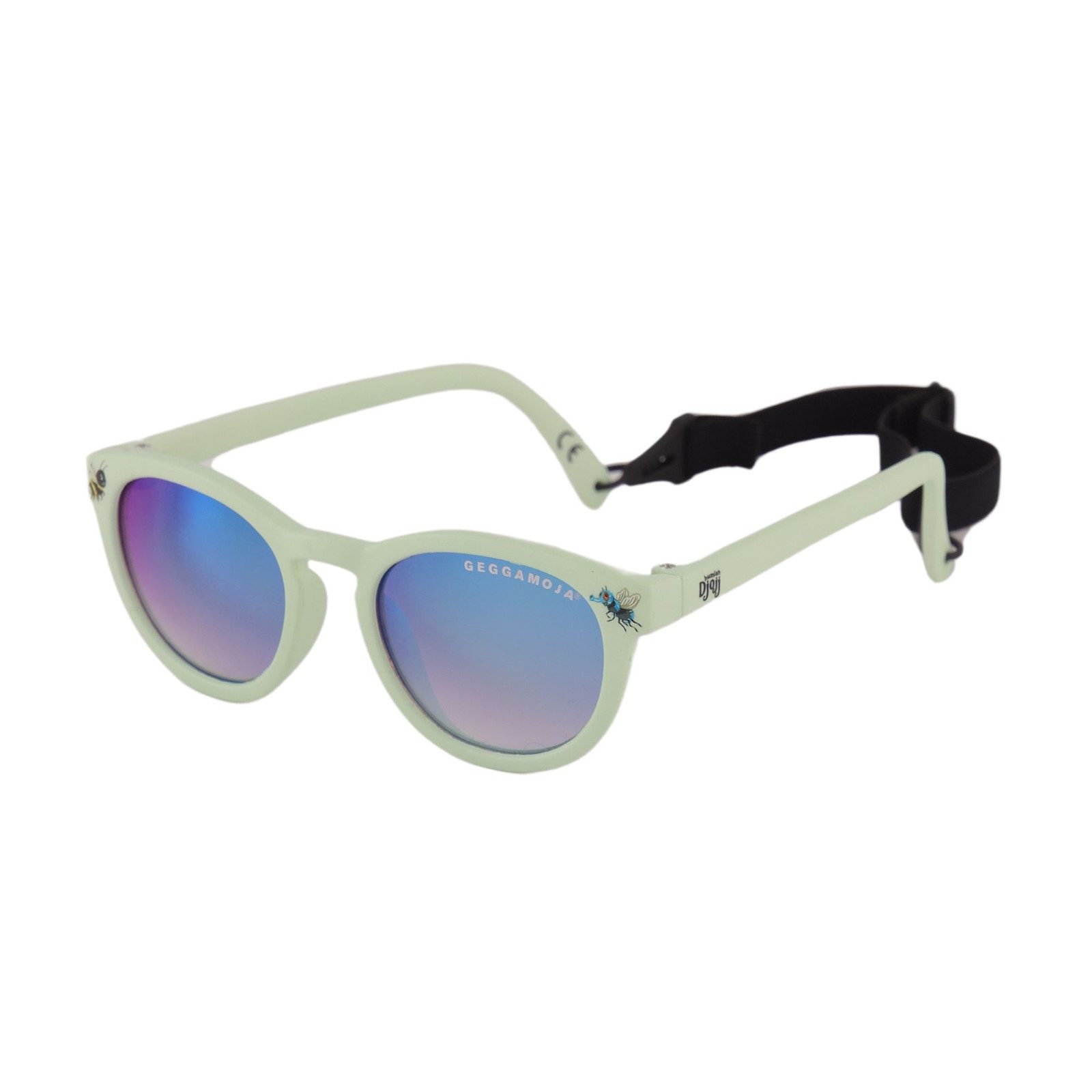 Geggamoja Sonnenbrille Geggamoja Kinder Baby Sonnenbrille sicher und stilvoll mint Hummel