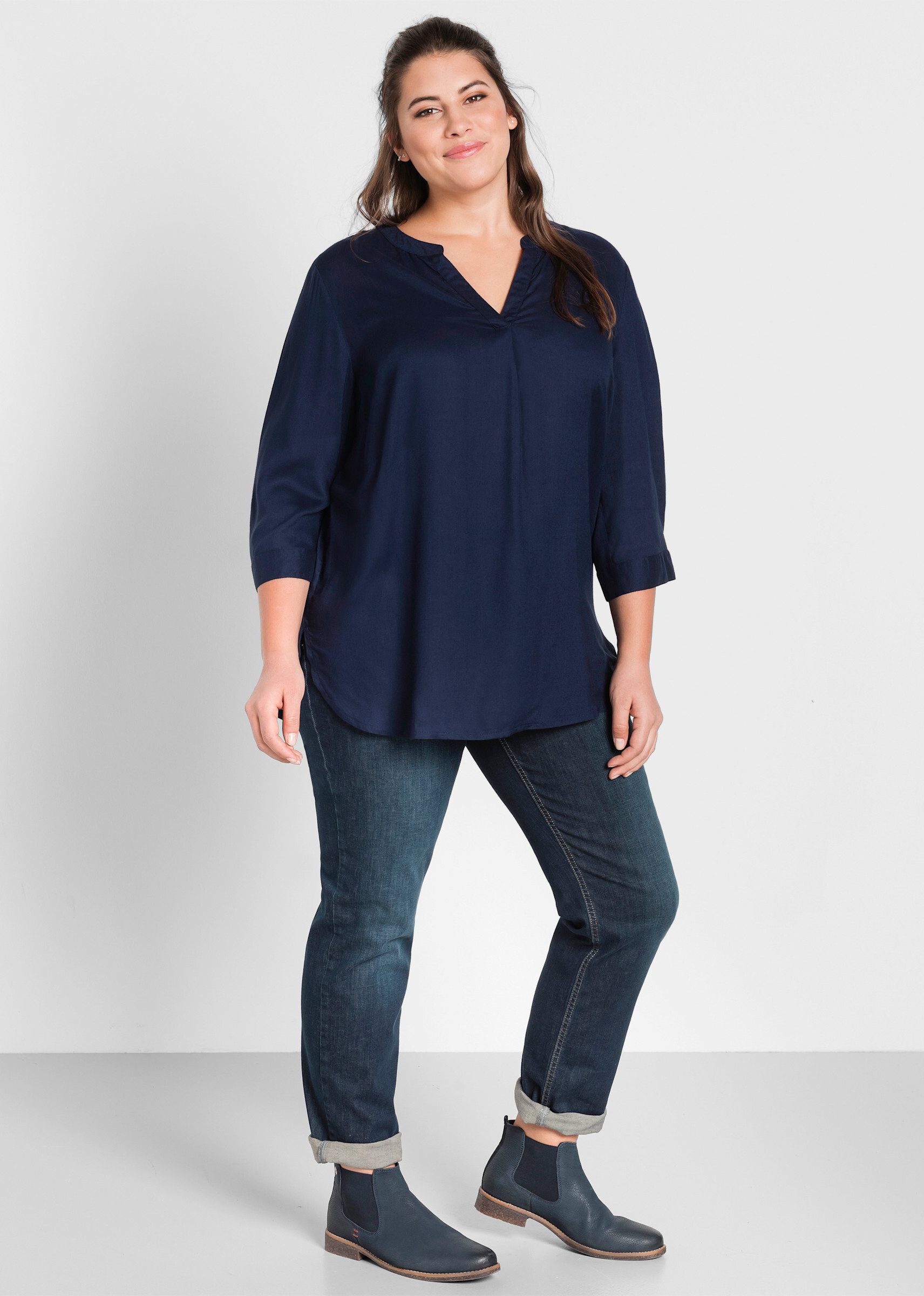 Sheego Klassische Bluse Tunika günstig online kaufen