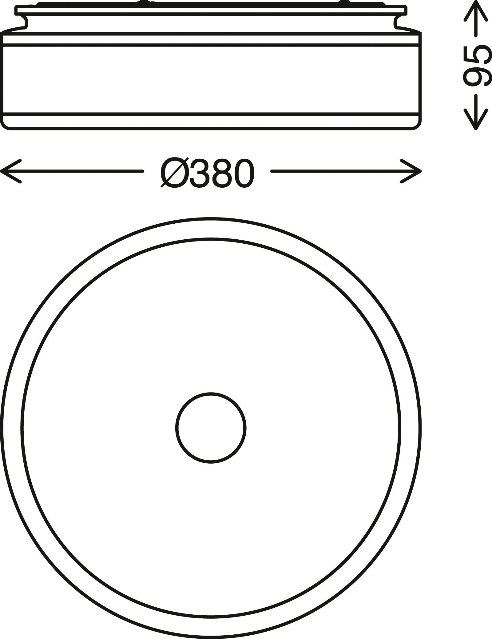 Briloner Leuchten LED Deckenleuchte LED Deckenleuchte, schwarz-weiß, LED/18 günstig online kaufen