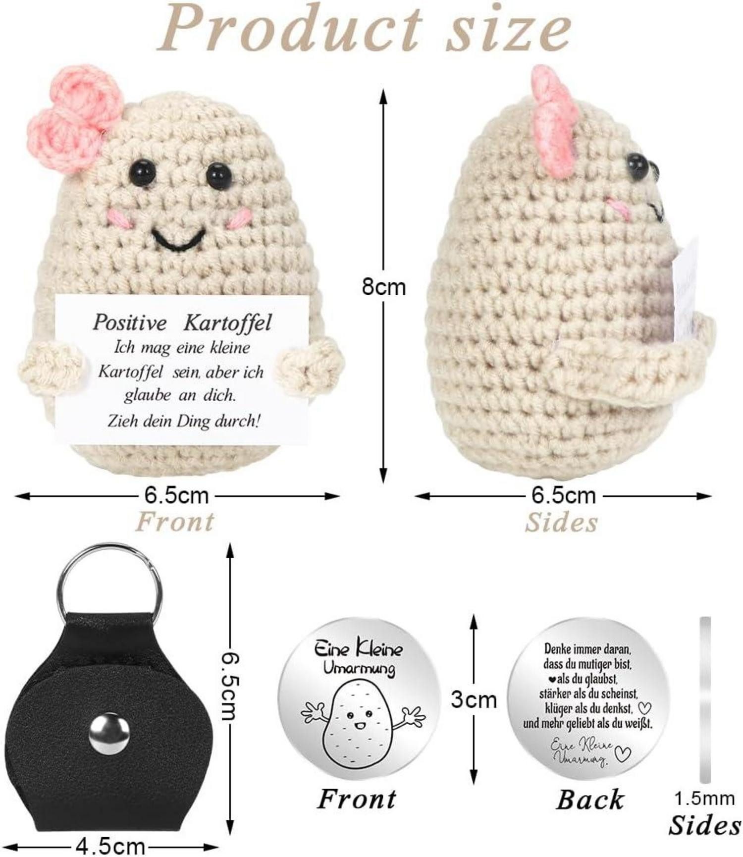 LuxusKollektion Dekohänger Strickwolle Kartoffel Puppe Positive günstig online kaufen