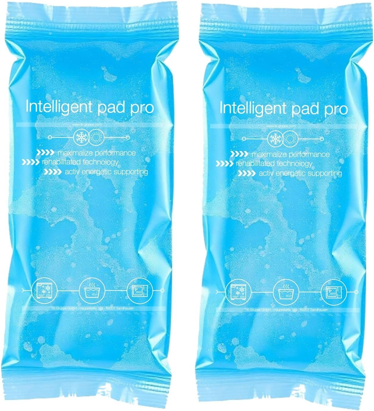 HaushaltO Kühlpad Kaltkompressen - Kühlpads Set, blau mit Kühlkissen, Set 2-tlg.