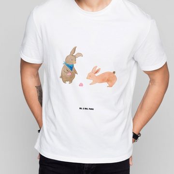 Mr. & Mrs. Panda T-Shirt Hasen Muschel - Weiß - Geschenk, Muscheln sammeln, Oma, Männer, Damen (1-tlg)