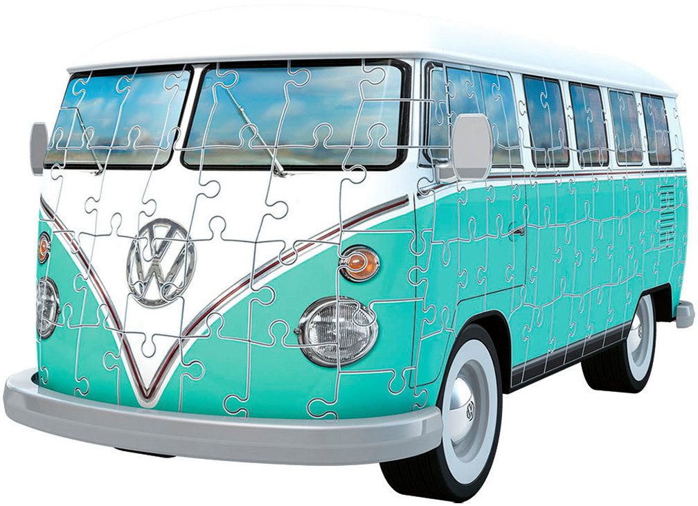 Ravensburger 3D-Puzzle 3D Puzzle Iconics: Volkswagen T1, 162 Puzzleteile, Made in Europe