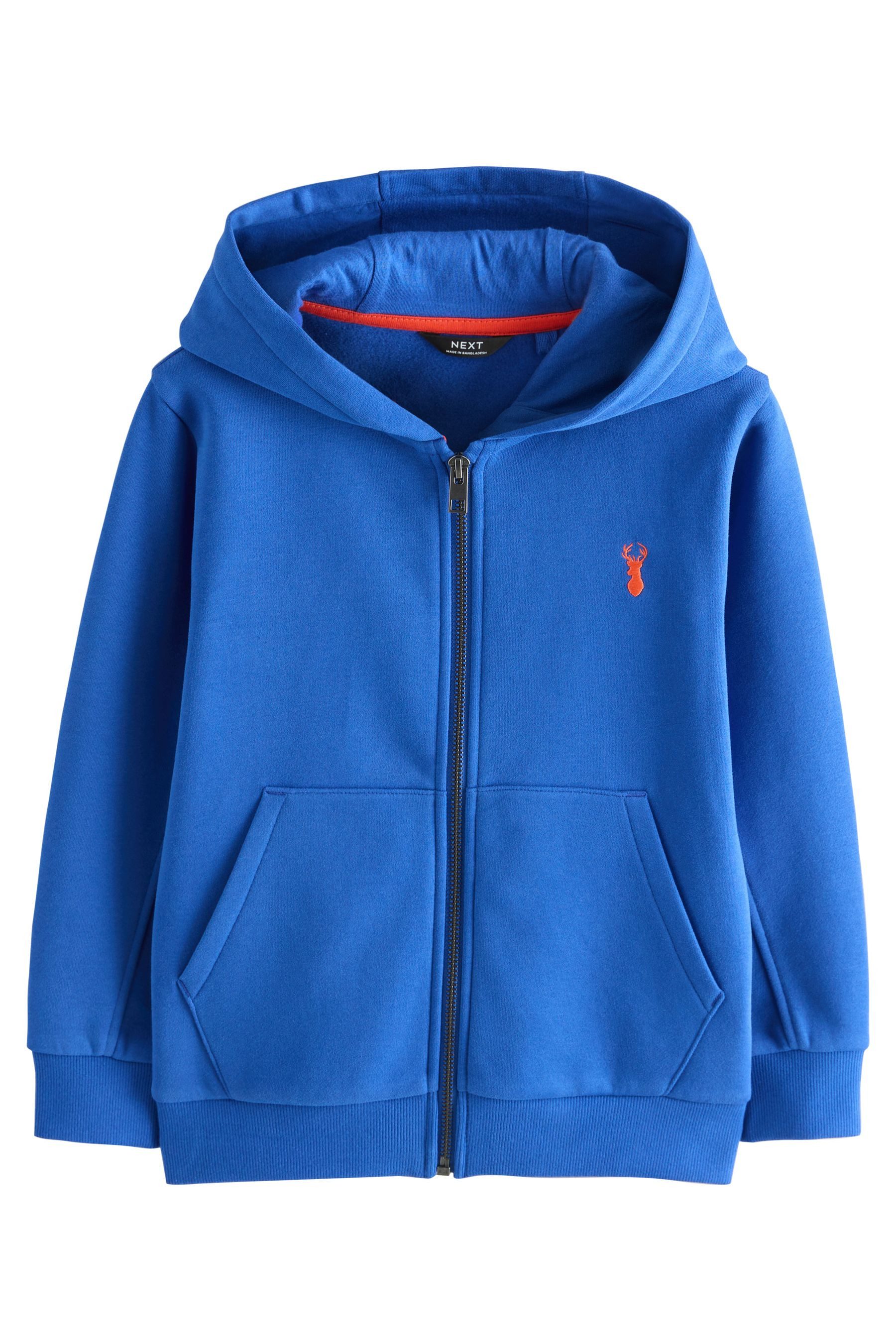 Kapuzenpullover Kapuzenjacke mit Reißverschluss und Hirsch