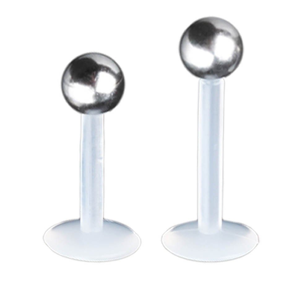 viva-adorno Piercing-Set Labret Lippenpiercing Bioflex Edelstahl günstig online kaufen
