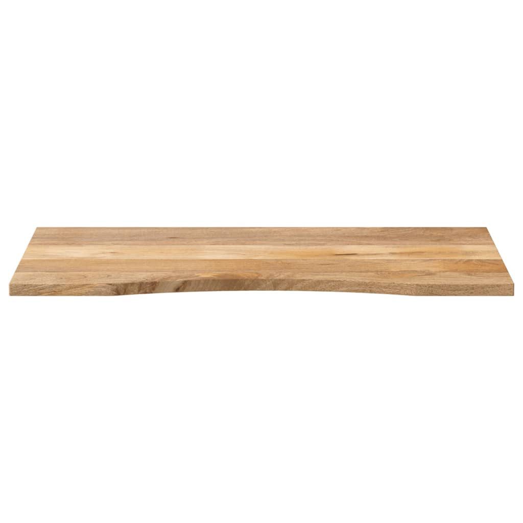 vidaXL Tischplatte Schreibtischplatte mit Aussparung 120x50x2,5cm Massivholz