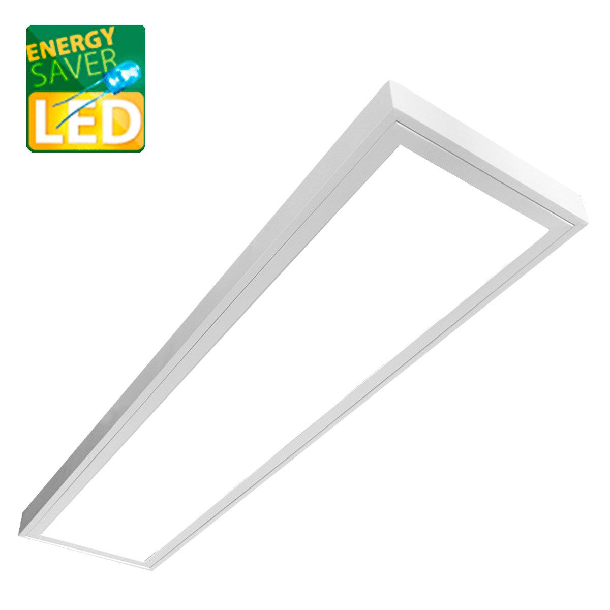 TEUTO Licht LED Panel LED Deckenlampe 105x30cm, LED fest integriert, Tageslichtweiß, LED Panel Deckenleuchte/Pendelleuchte