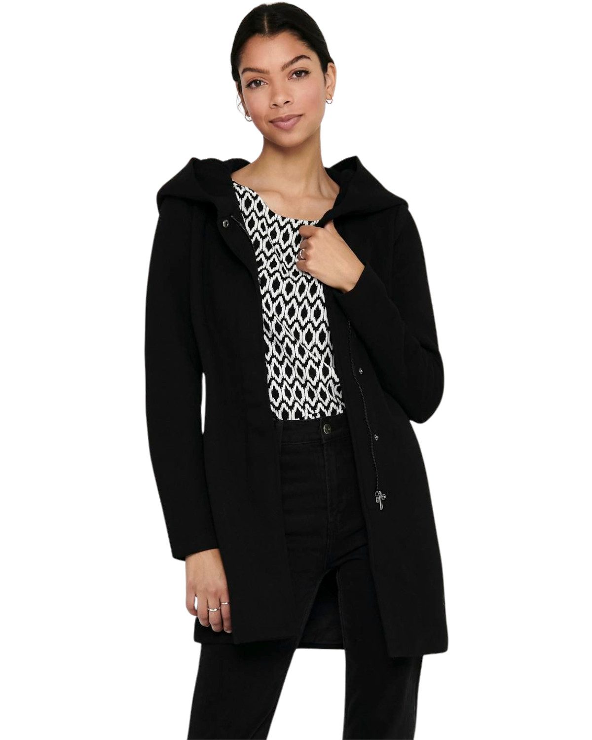 ONLY Kurzmantel herbstliche Jacke mit kuscheliger günstig online kaufen