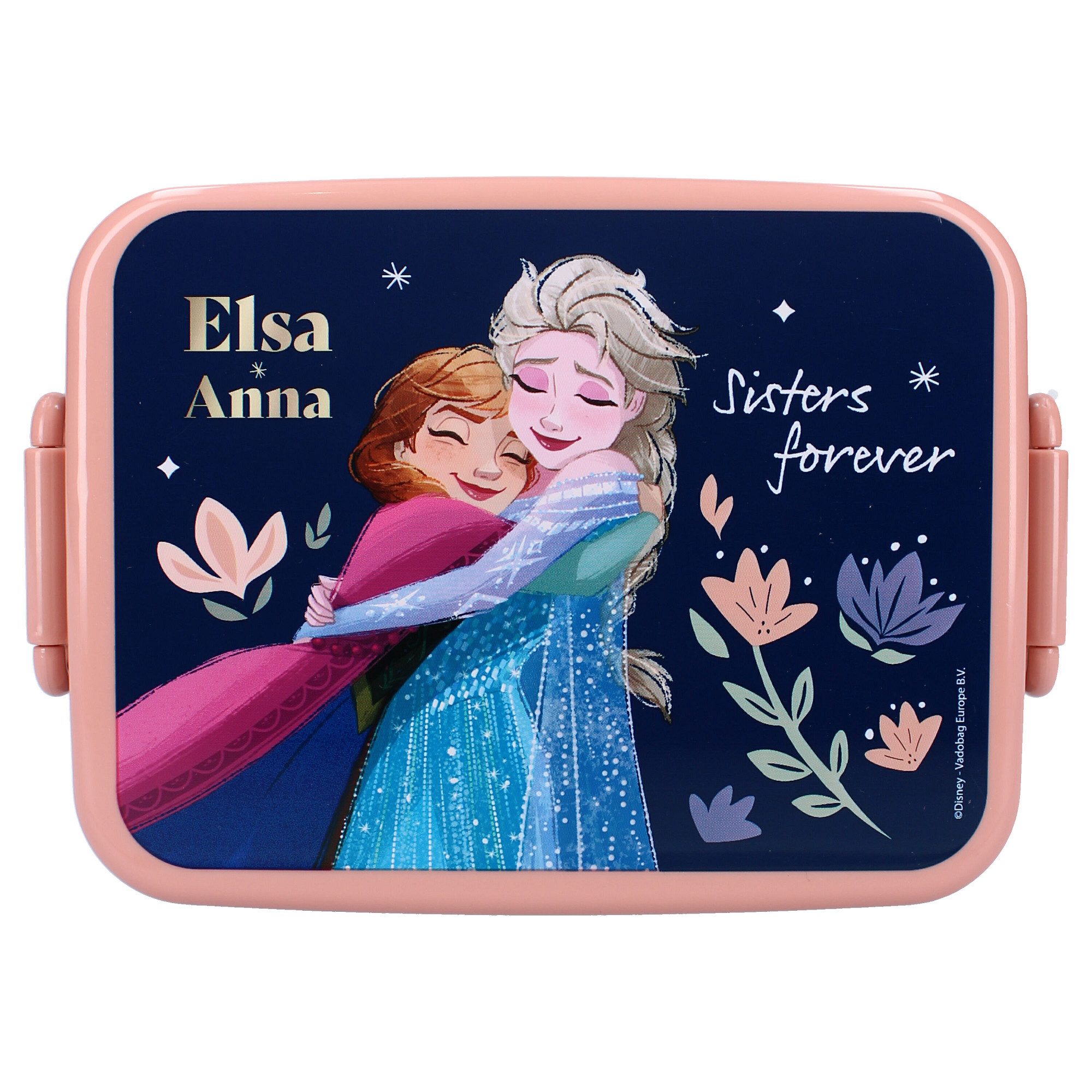 Disney Frozen Lunchbox Lunch Bunch Brotdose 16x13x5 cm Elsa & Anna Design