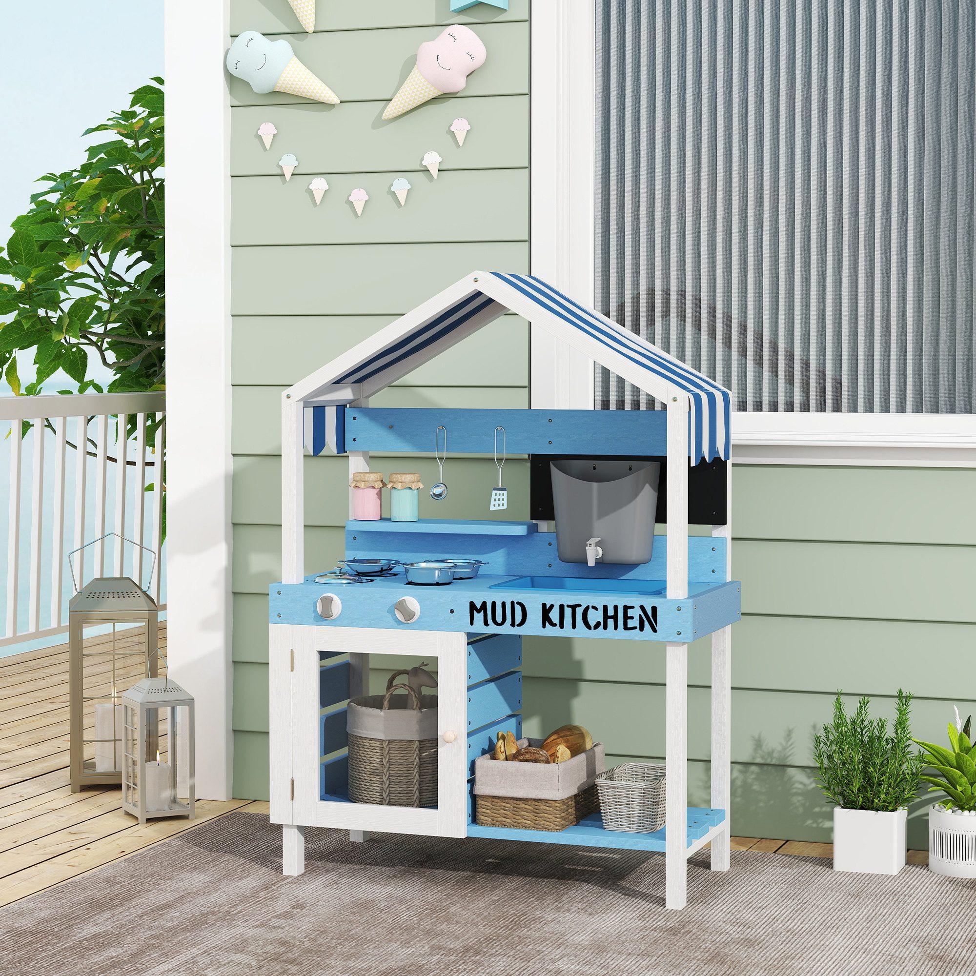 AIYAPLAY Outdoor-Spielküche Kinderküche für draußen mit günstig online kaufen