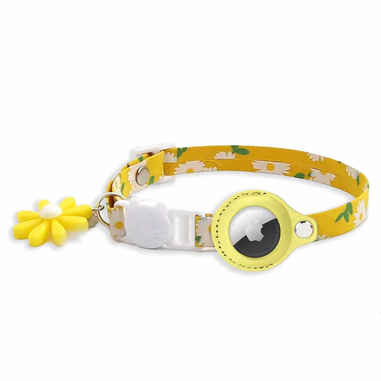 Monkimau Hunde-Halsband Katzenhalsband mit AirTag Halter Sicherheitsverschluss lila
