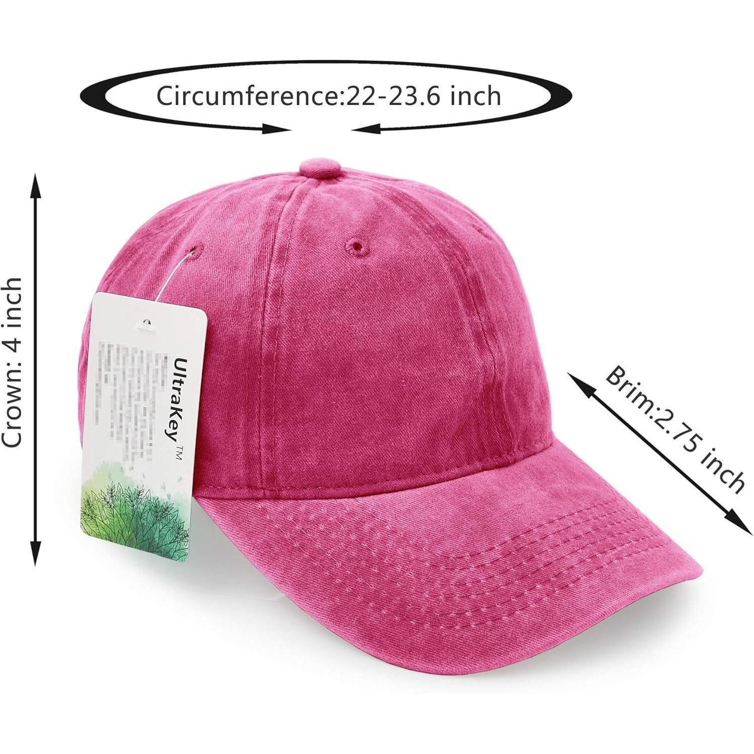 LuxusKollektion Baseball Cap Baseballmütze Baumwolle Unisex Hip Hop Sonnenhut Outdoor Rose Rot – Bild 2 von 5