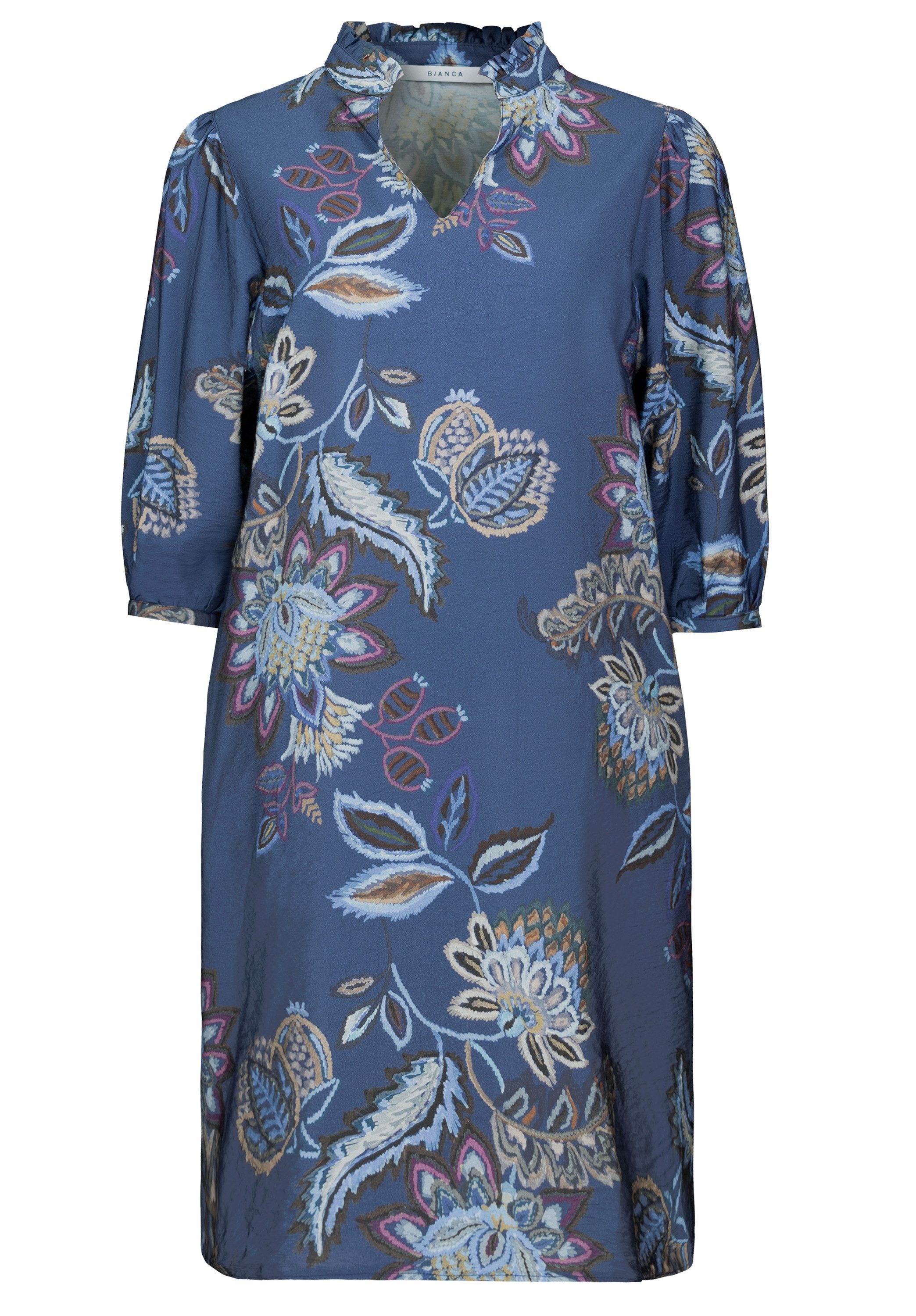 bianca Druckkleid ALEXIA in modischem Allover-Ornamentprint