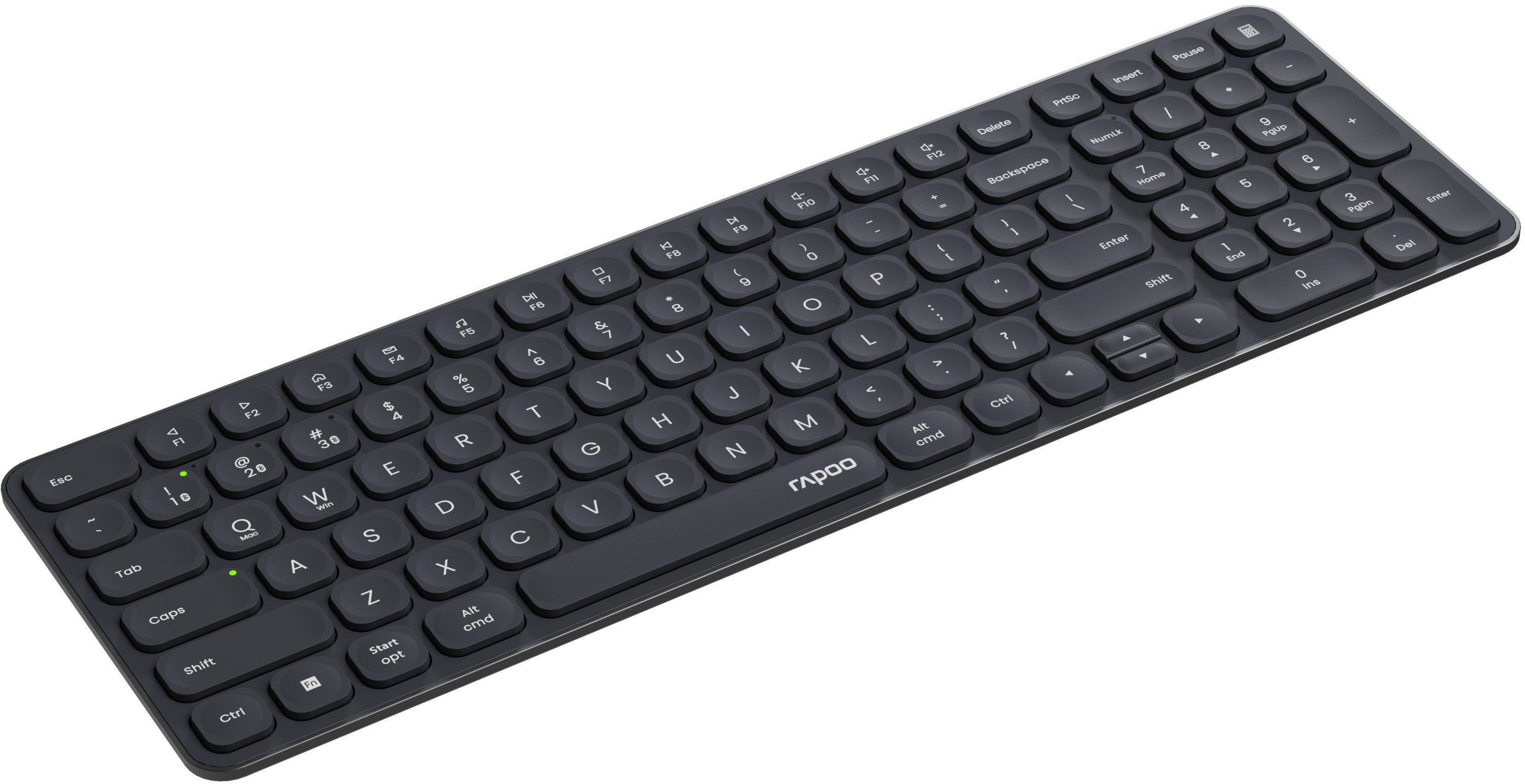Rapoo E9310M Multi-Mode kabellose Ultra-Slim-Bluetooth-Tastatur (2,4 GHz, Bluetooth, flaches Aluminium Design, DE-Layout QWERTZ, PC/Mac)