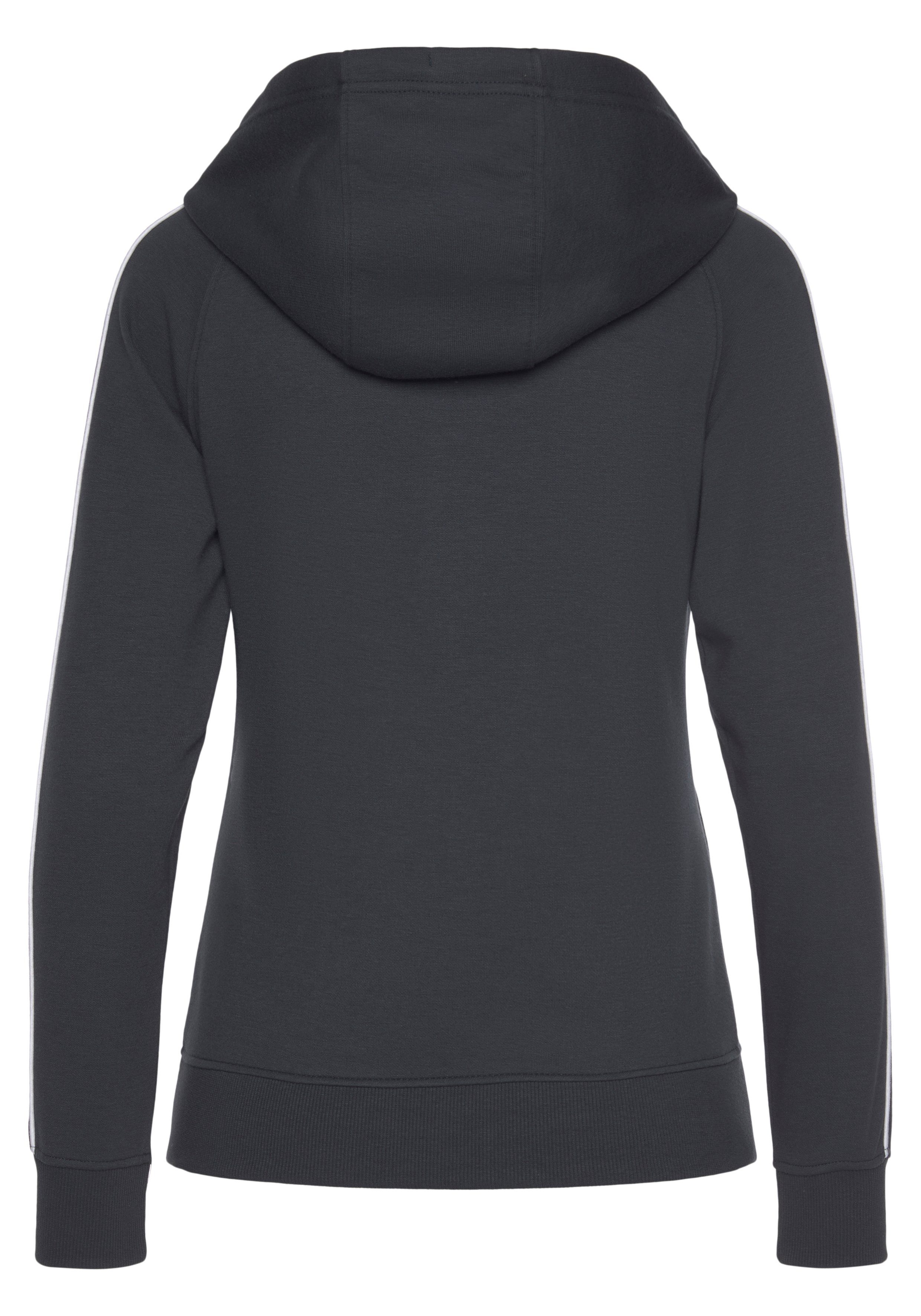 H.I.S Kapuzensweatjacke mit Piping an den Ärmeln. Ideal für Sport- und Freizeit.