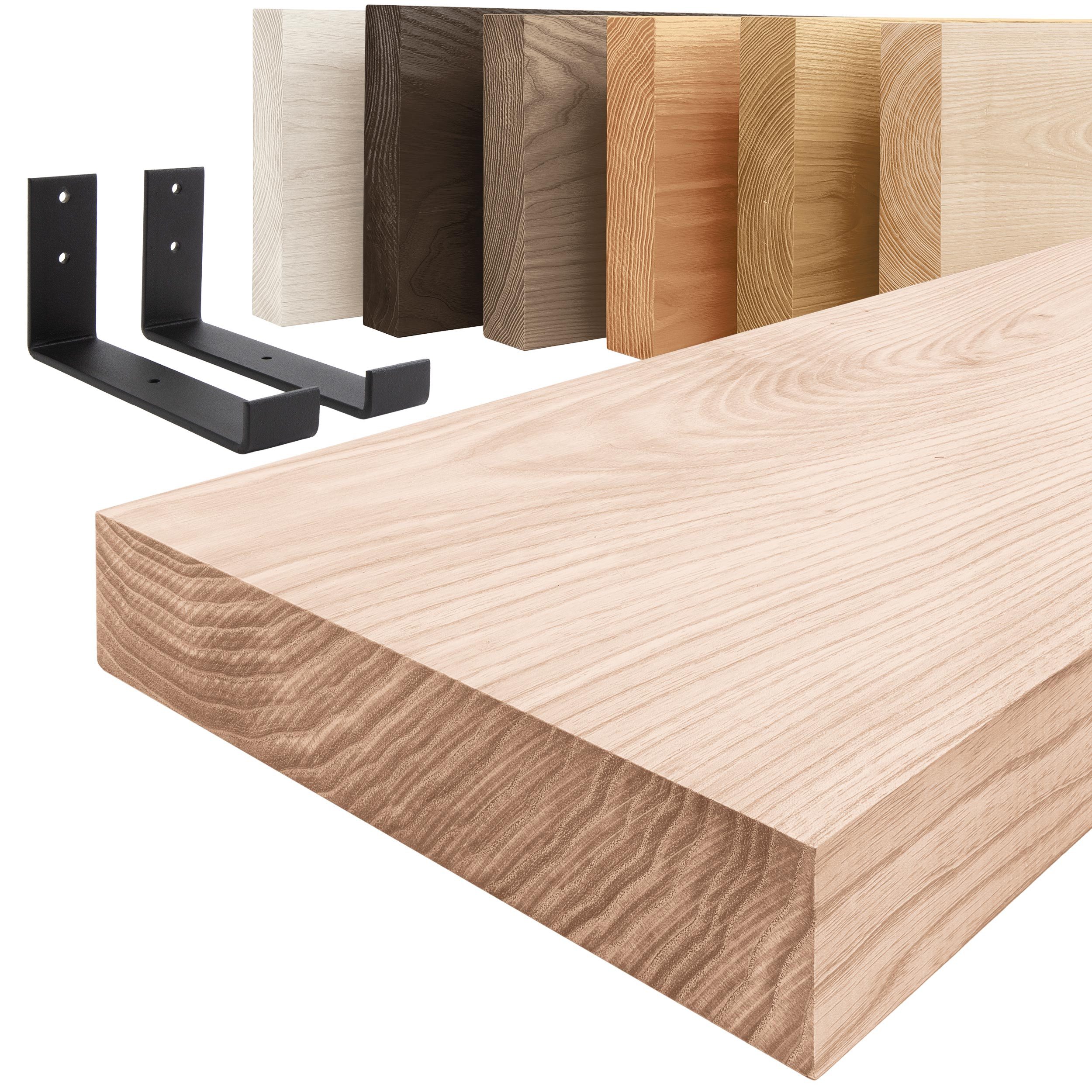 LAMO Manufaktur Wandregal Holz Gerade Regal günstig online kaufen