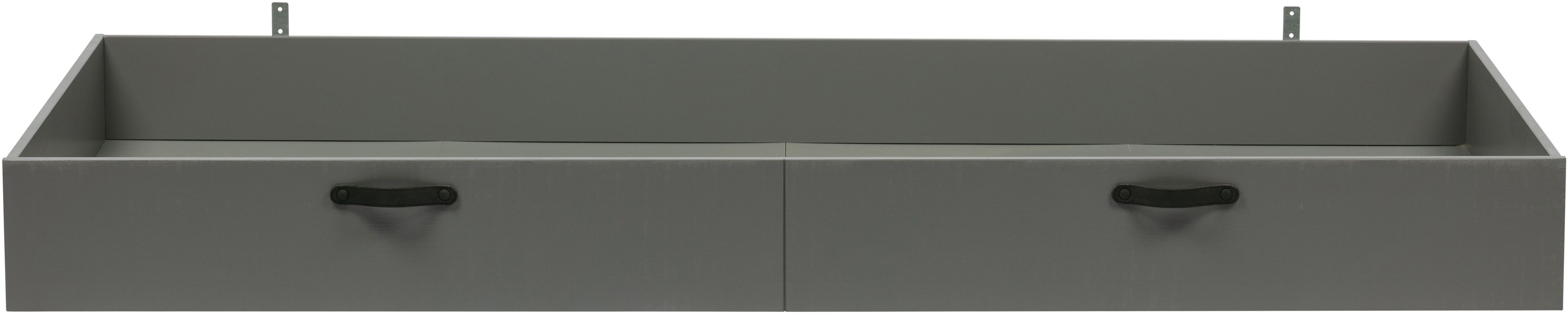 WOOOD Bettschubkasten Morris mit FSC® Massivkiefer bandsägerauh B 198 x T 92 x H 20,5 cm, Stauraumschublade, gelebte Ausstrahlungen, Teil der Morris-Serie
