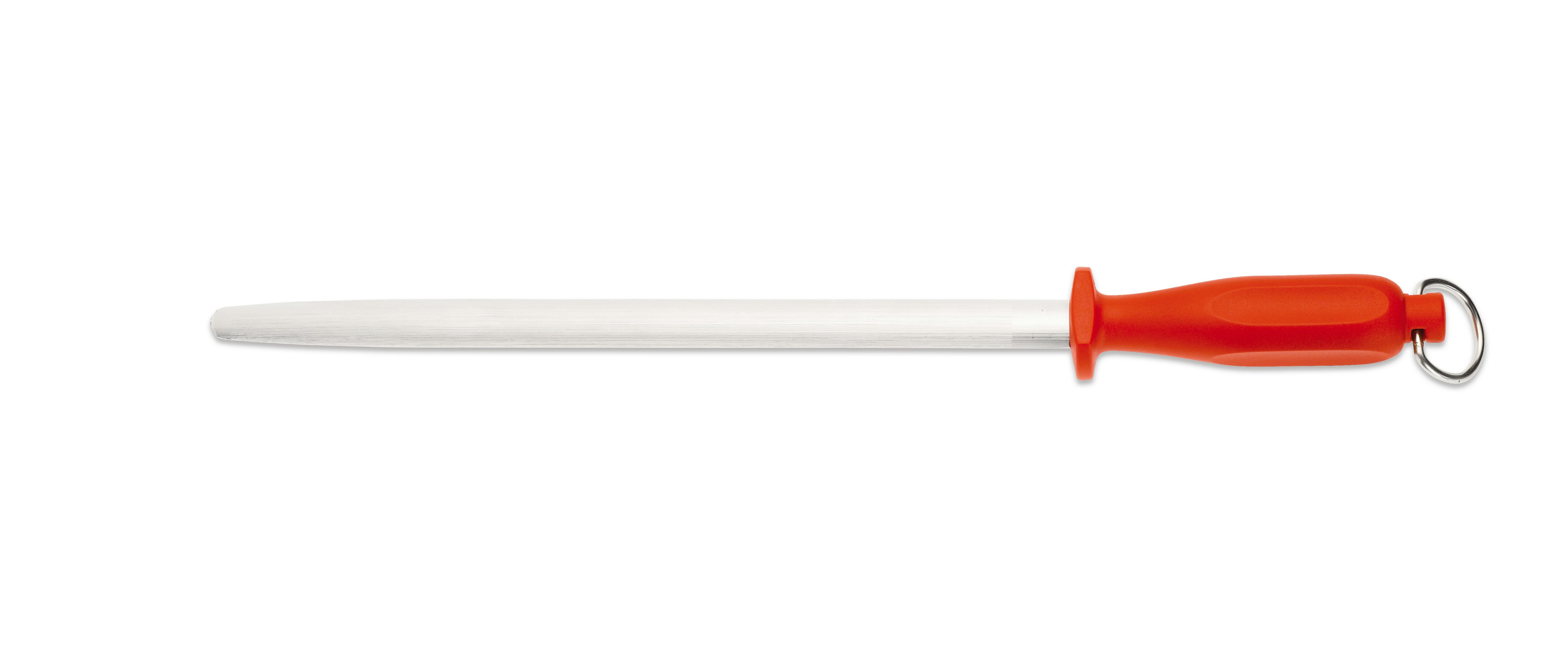 GIESSER Messerschärfer Abziehstahl Form oval 25, 31 cm, Mittelfeiner Zug - Verzahnung 6-7 Züge pro mm