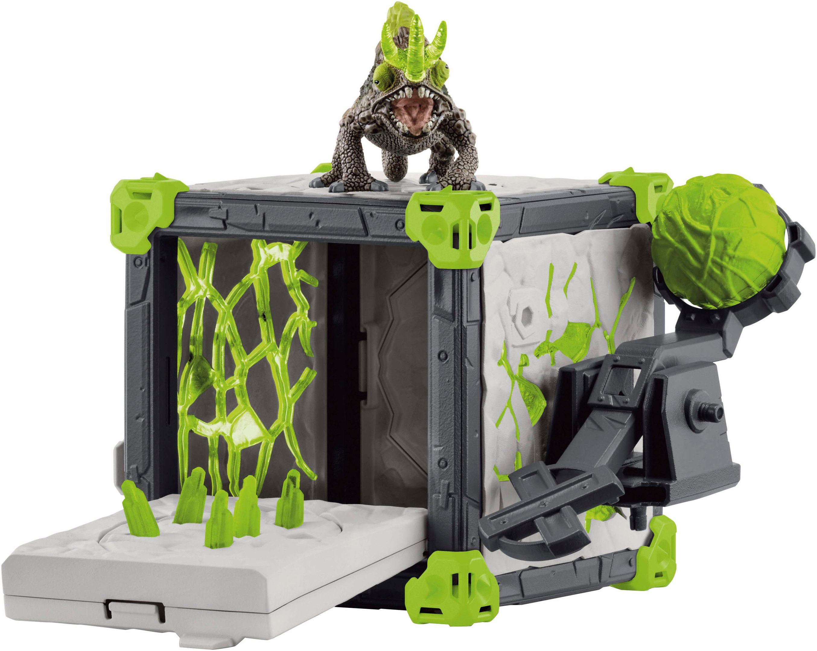 Schleich® Spielfigur ELDRADOR® CREATURES, BattleCave Steinchamäleons (42677)