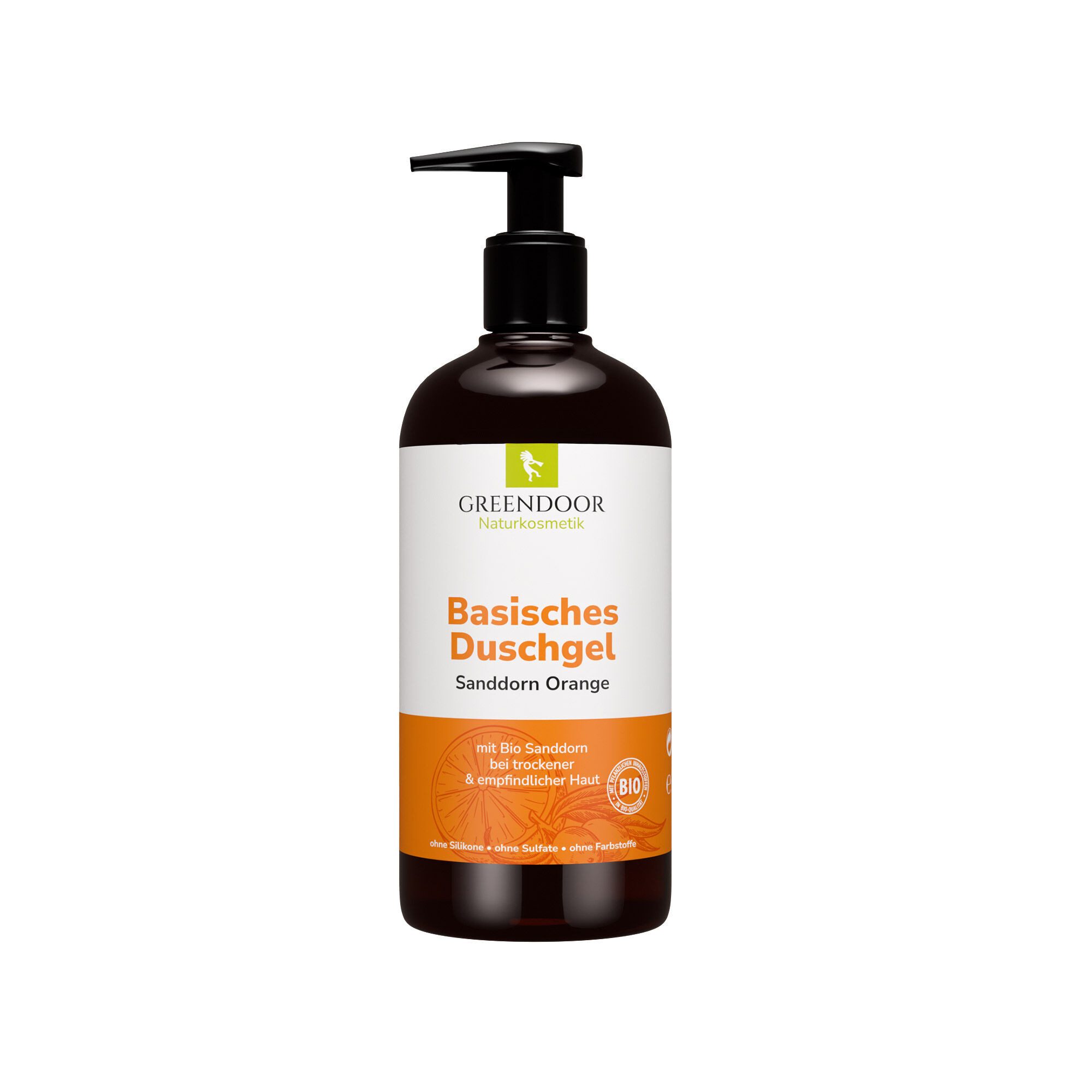 GREENDOOR Duschgel Basisches Duschgel Sanddorn Orange