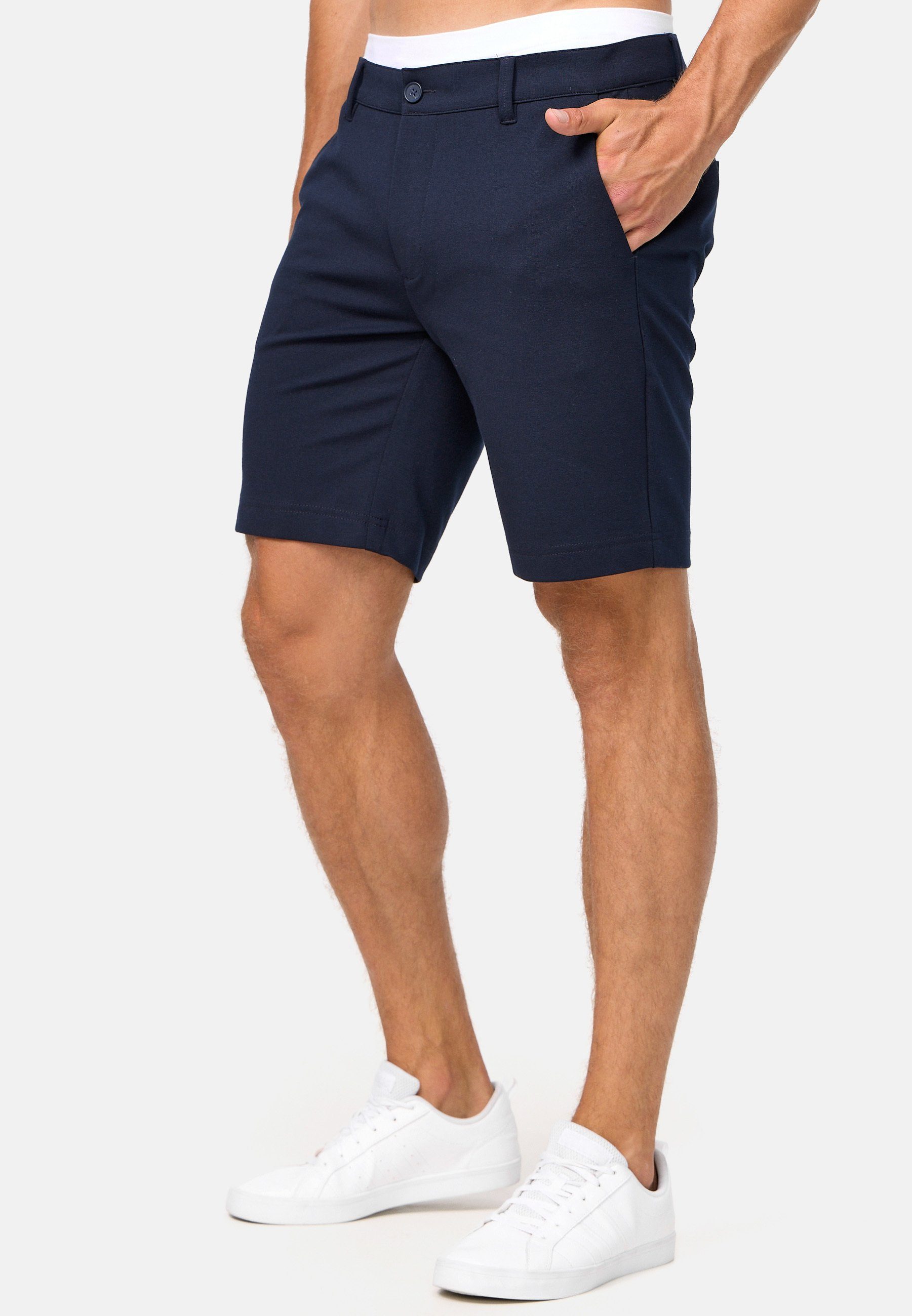 Indicode Chinoshorts Herren Aalborg Chino Shorts Herrenshorts aus Viskose-Stretch