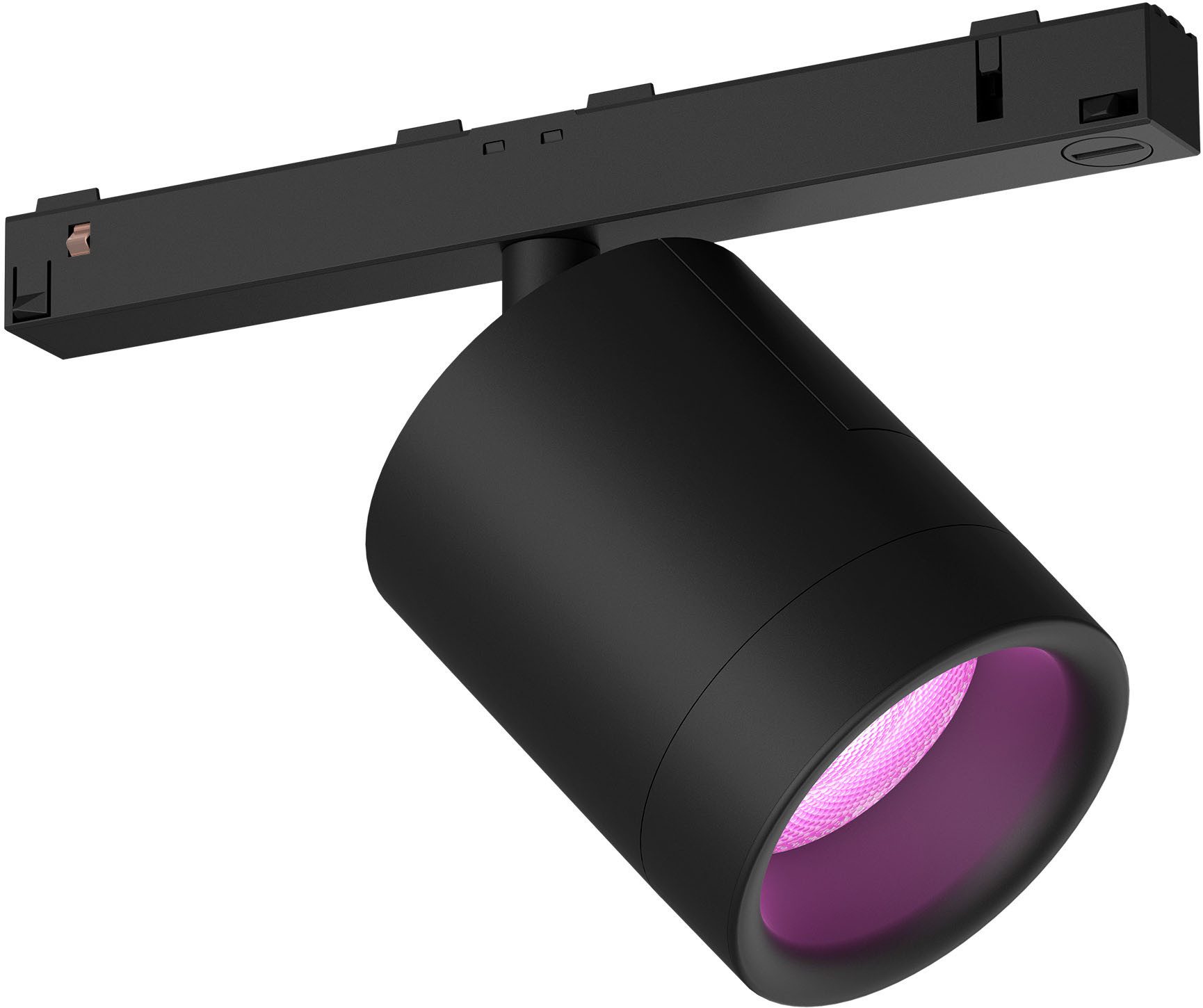 Philips Hue Schienensystem-Leuchten Perifo Schienensystem Erweiterungsspot, dimmbar, LED fest integriert, Farbwechsler, 510 lm, 2000-6500 K, Leuchtdauer 25.000 Stunden, Made in Europe