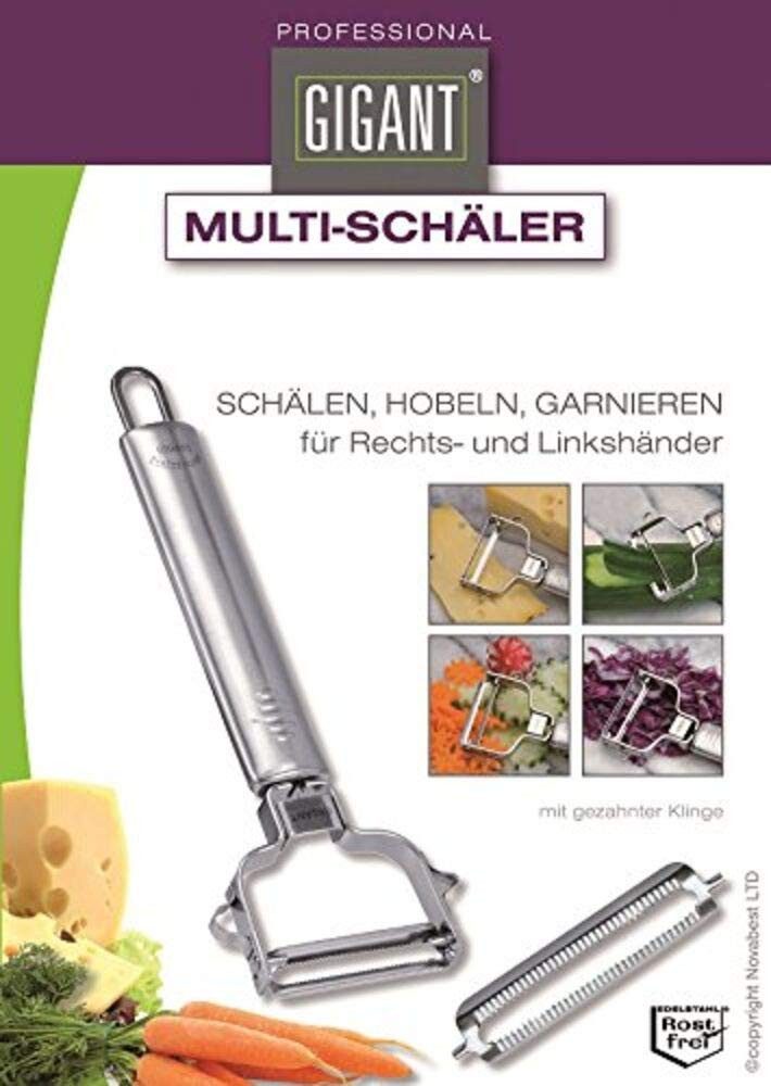 Neustanlo Spargelschäler Profi-Schäler mit extra großer Klinge für vielseitige Anwendungen, Ergonomisches Design, ideal für große Mengen und schnelles Arbeiten