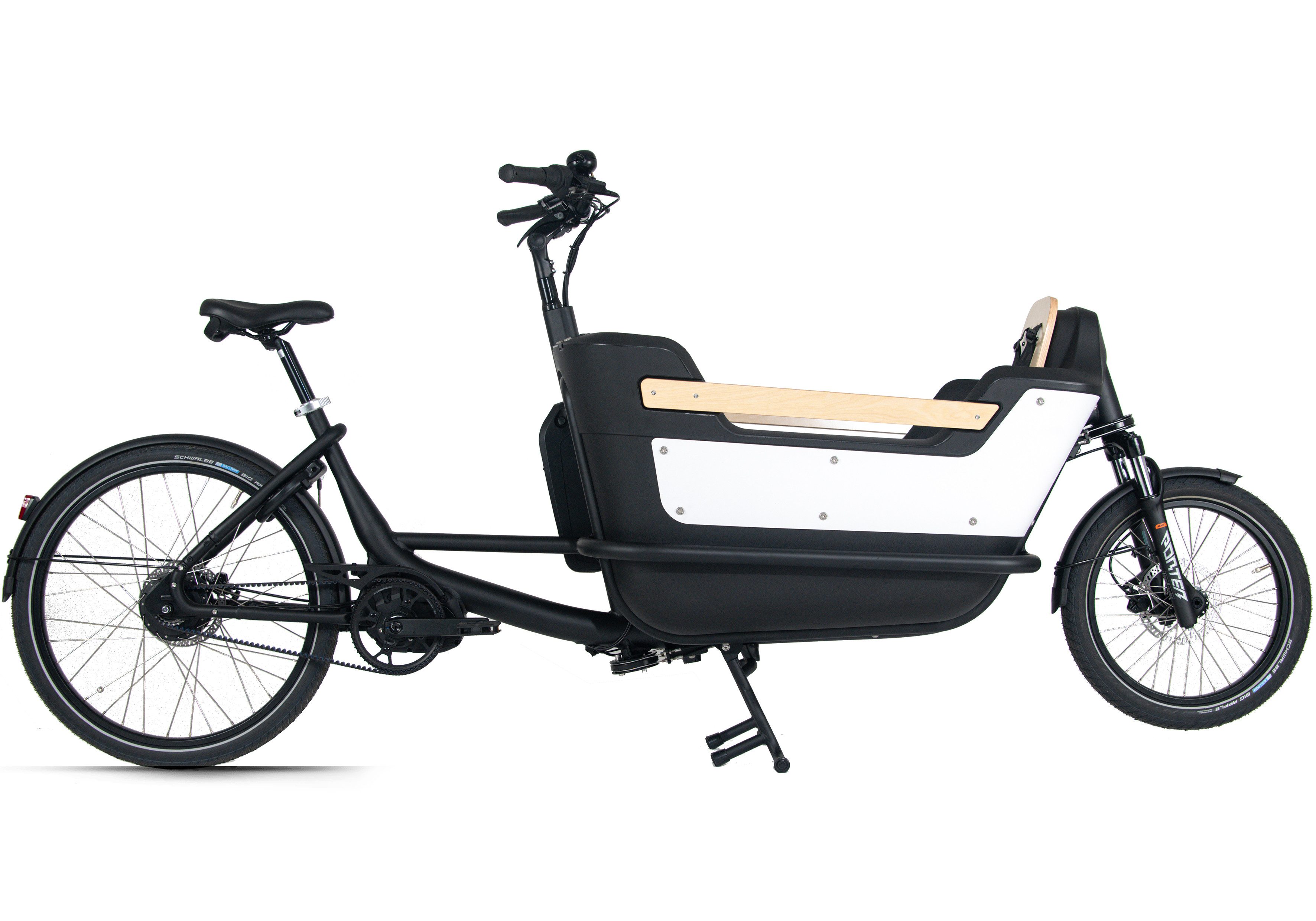Royal Cargo Bikes E-Bike Lastenrad Cargo 2W Premium Plus Long 17,5Ah / 630 Wh 20 / 26 Zoll weiß, 0 Gang ENVIOLO NuVinci Schaltwerk, Nabenschaltung, Mittelmotor, 630 Wh