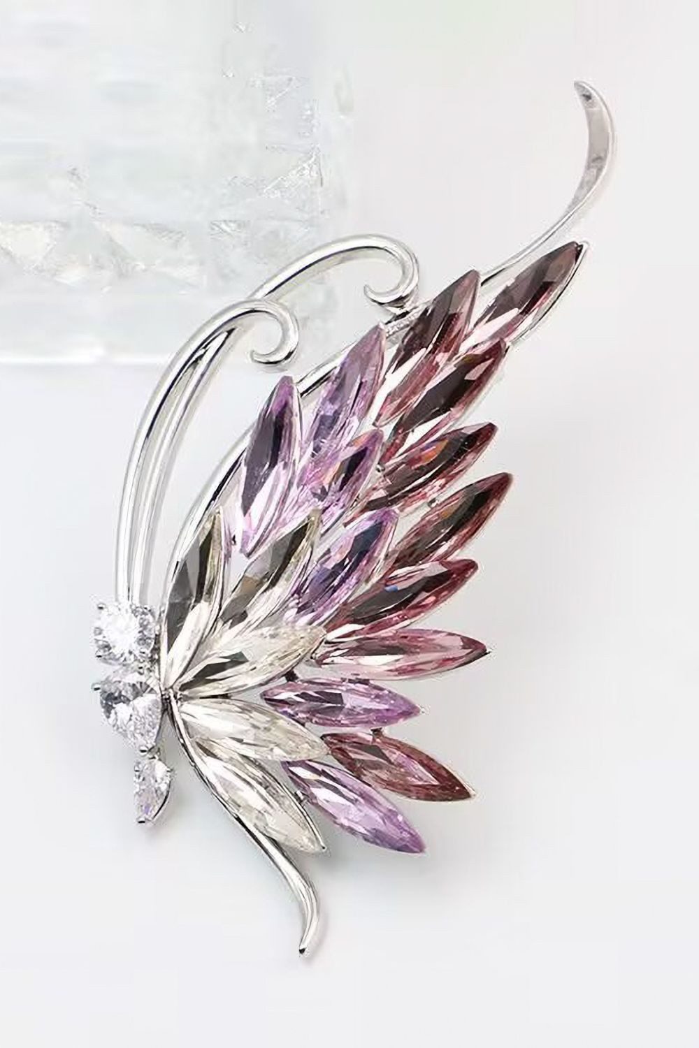 MayTree Brosche "Schmetterling lila", mit brilliantem Strass (Stück, 1-tlg) günstig online kaufen