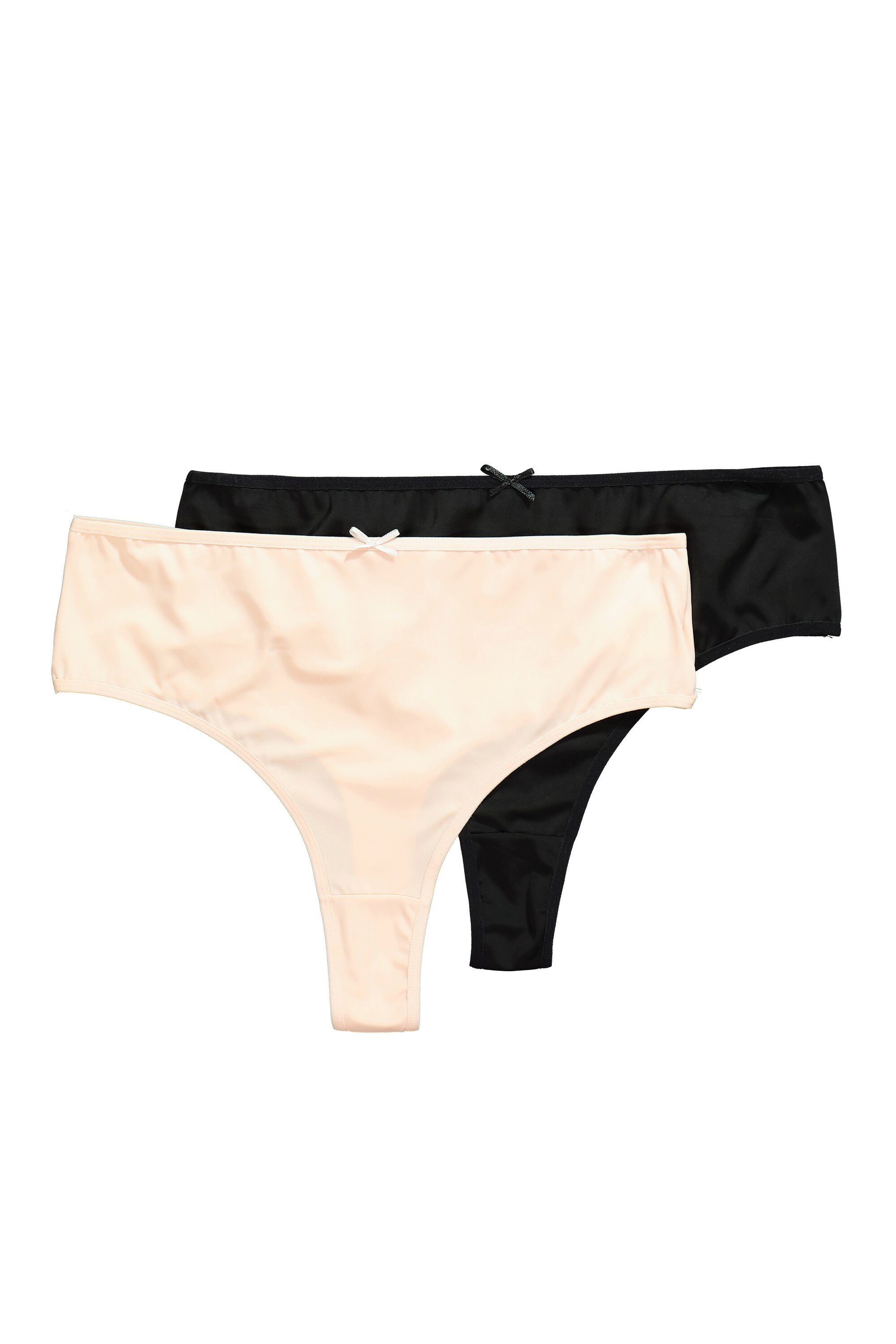 Ulla Popken Damen Taillenslip 2er-Pack – Bequeme Slips Für Große Größen, Hoher Bund