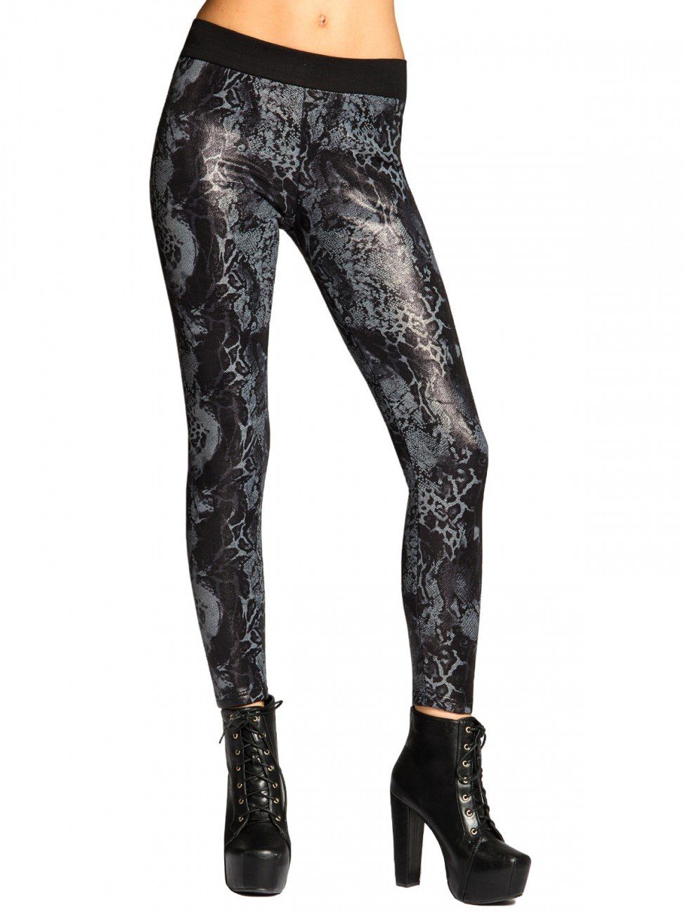 Leggings HLE016 warm gefütterte Damen Leggings
