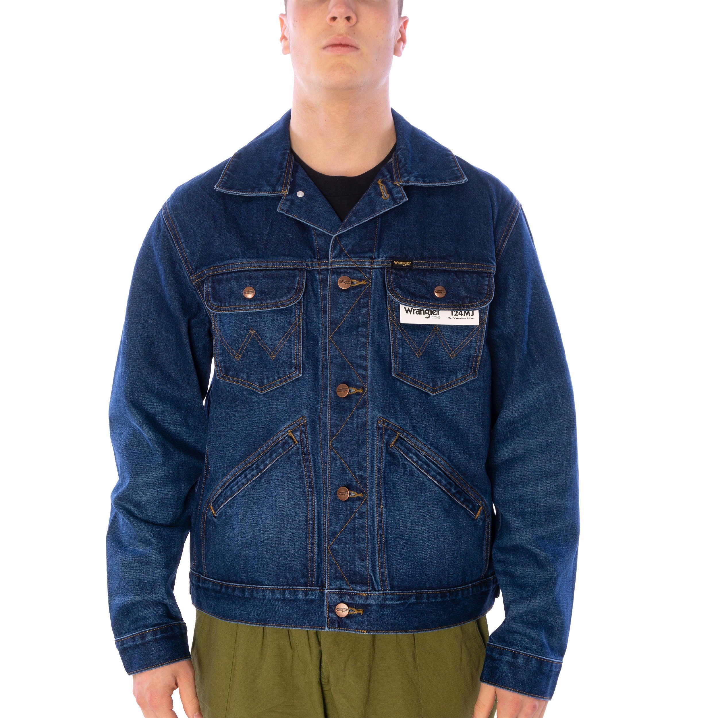 Wrangler Jeansjacke 124MJ mit Ziernähten günstig online kaufen