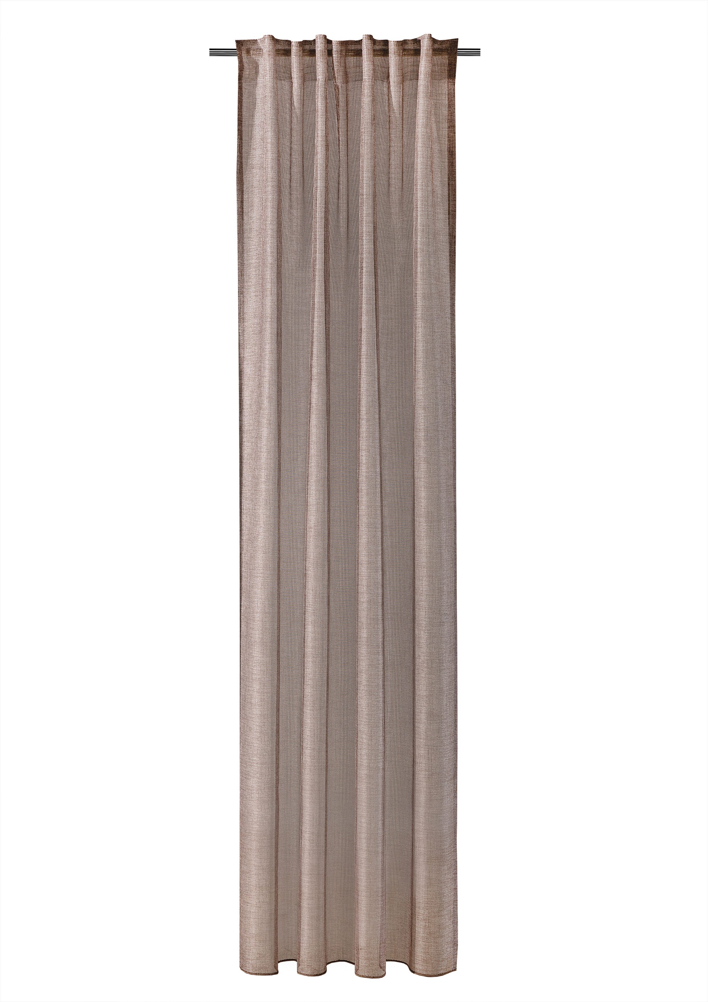 Verdi Vorhang Schlaufenbandschal Adele 140 x 245 cm (1 St), verdecketeSchlaufen, halbtransparent