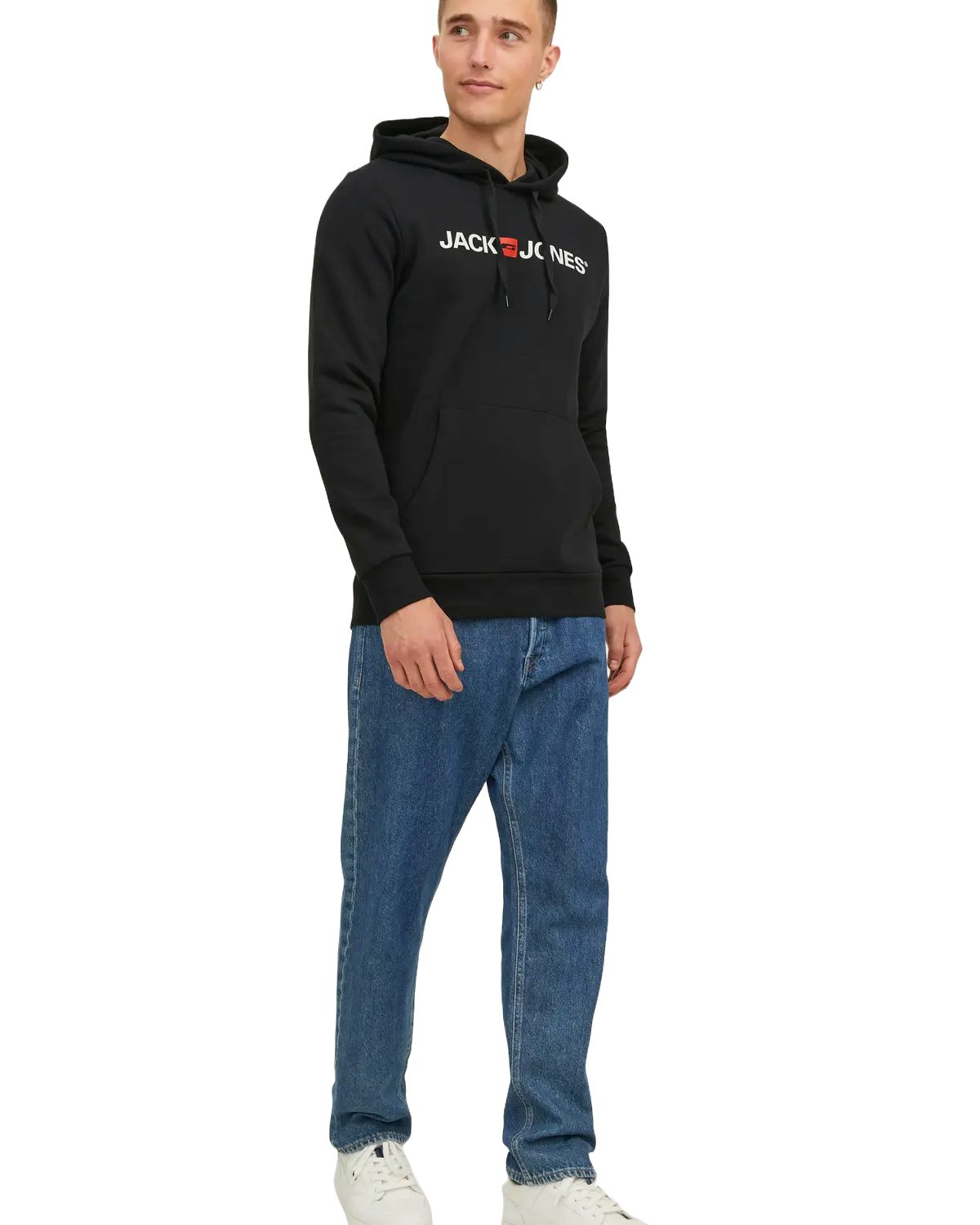 Jack & Jones Hoodie mit Kängurutasche, mit Kapuze, mit Logodruck
