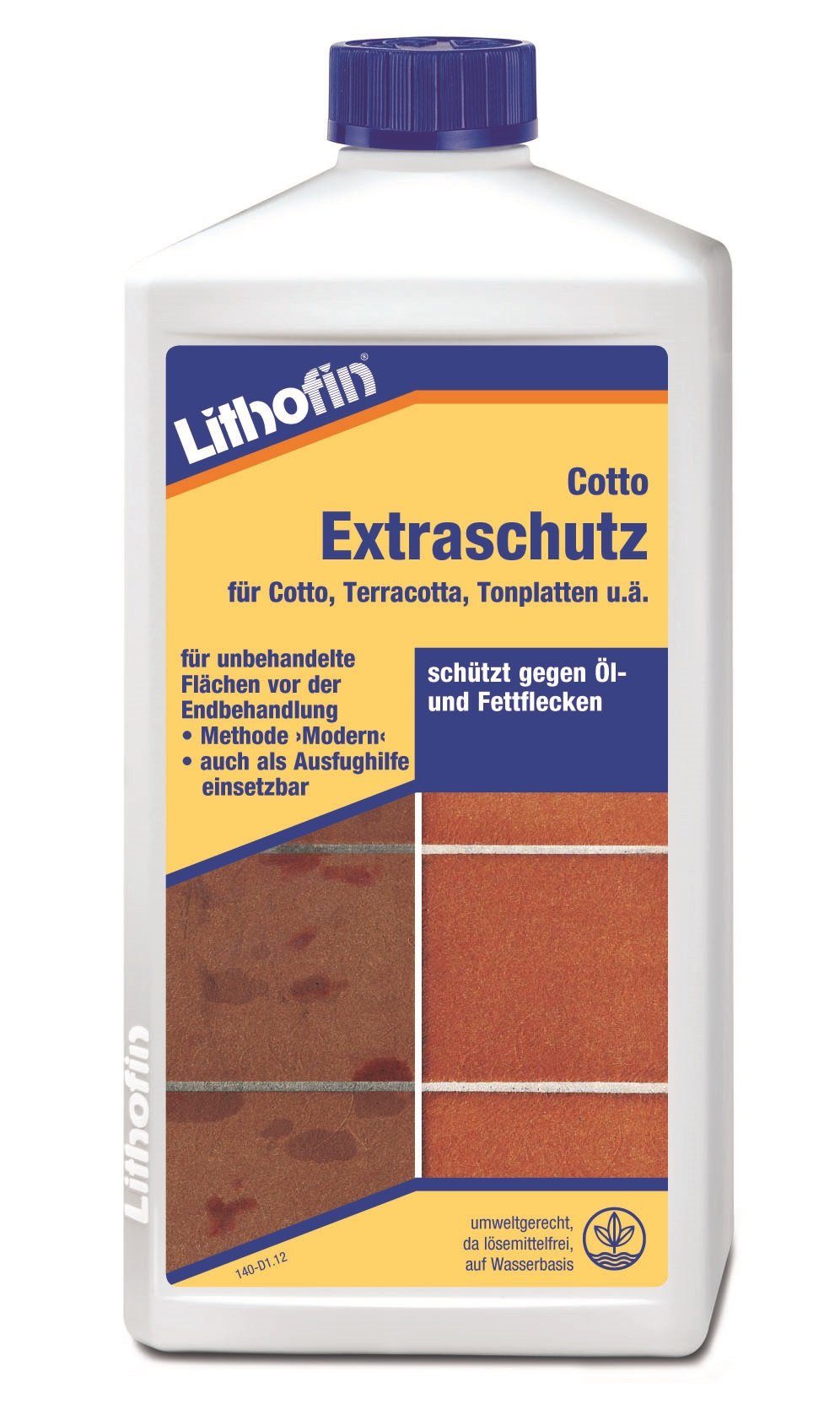 Naturstein-Reiniger LITHOFIN Lithofin Extraschutz, Cotto 1Ltr