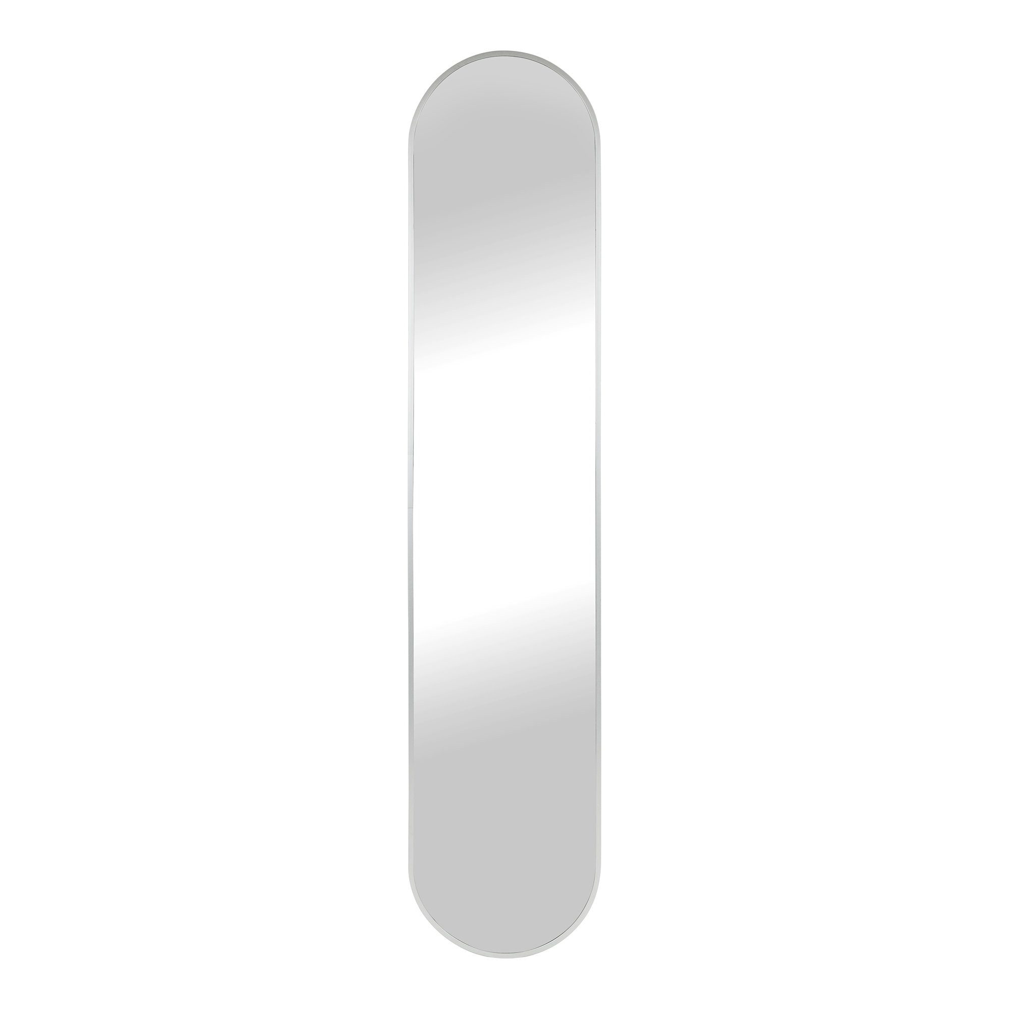 tinkaro Spiegel Hennetved 35x170 cm Silber (1-St), Eleganter Ganzkörerspiegel aus Aluminium für Flur oder Schlafzimmer
