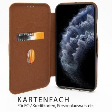 CoolGadget Handyhülle Business Premium Hülle für Huawei Y6P 6,3 Zoll, Handy Tasche mit Kartenfach für Y6p Schutzhülle