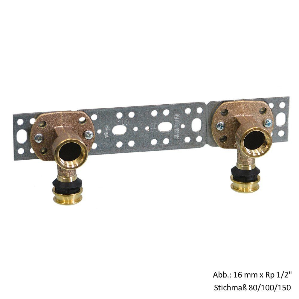 Wasserrohr Viega Raxofix-Montageeinheit, Modell 5321.61, Stahl verzinkt mit Sollb