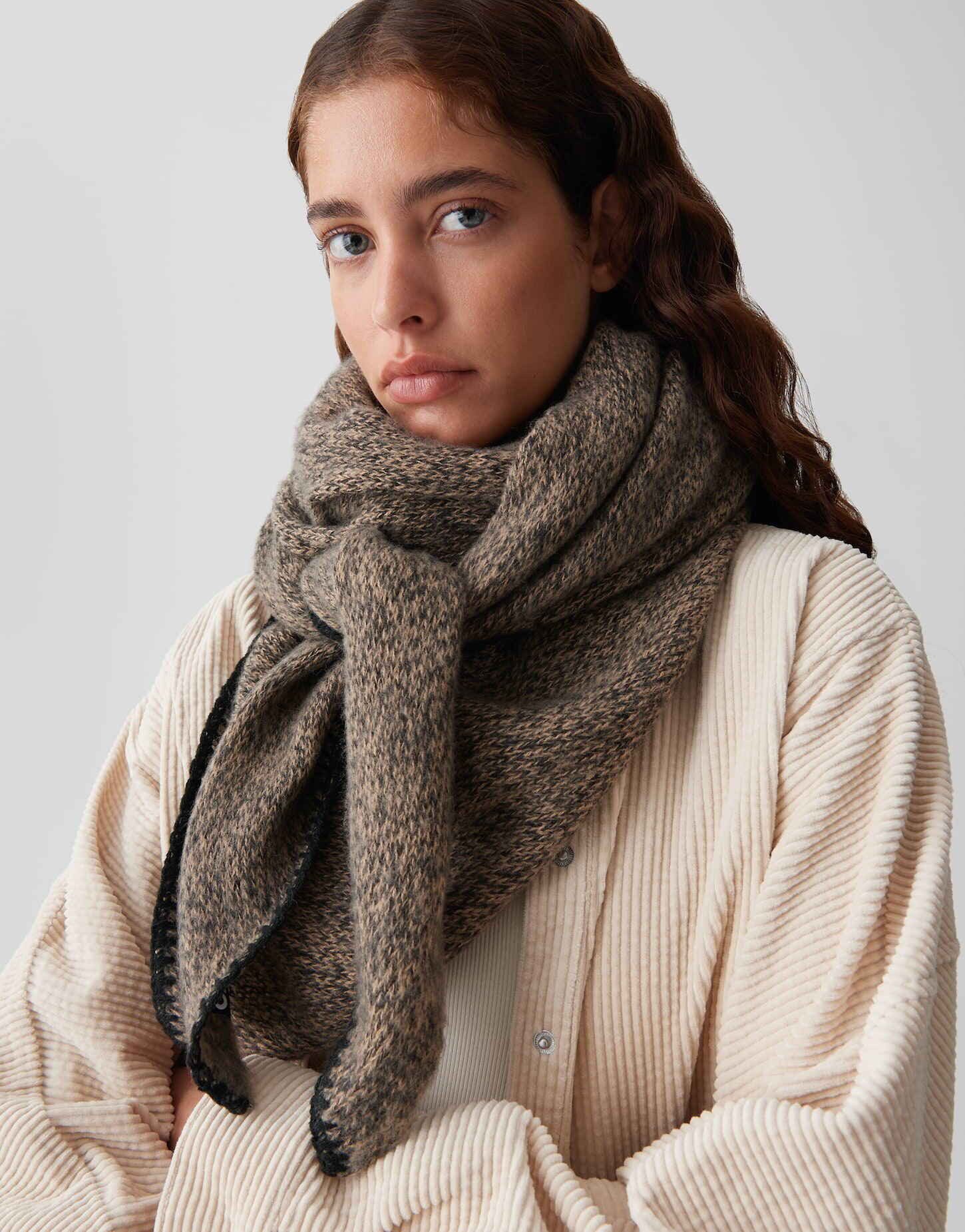 OPUS Dreieckstuch AMADSI MIX in Two-Tone Optik, one size, weicher Griff, Mé günstig online kaufen