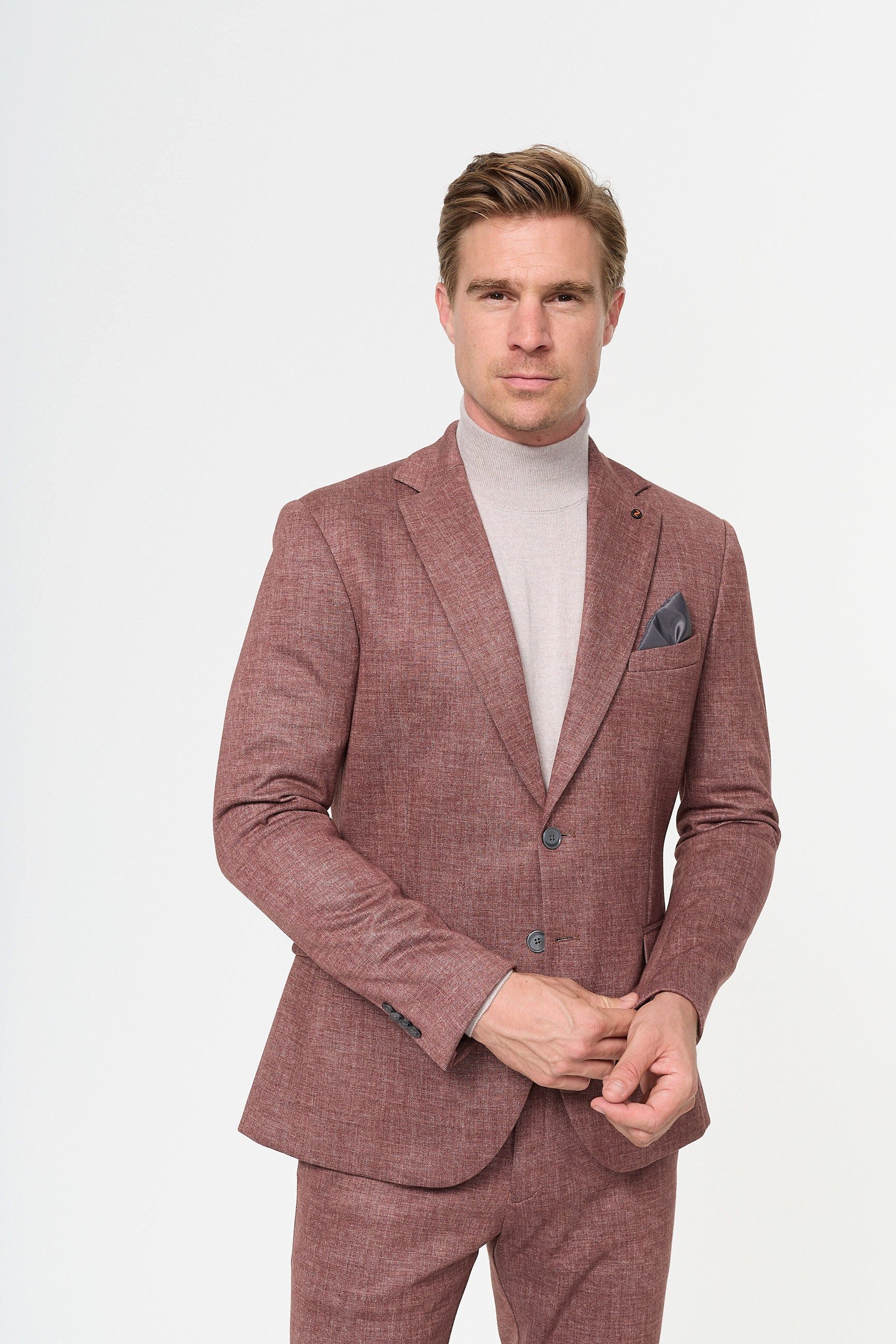 ZUITABLE Jerseysakko Jersey Sakko DiNick 221605-850 Rust Brown