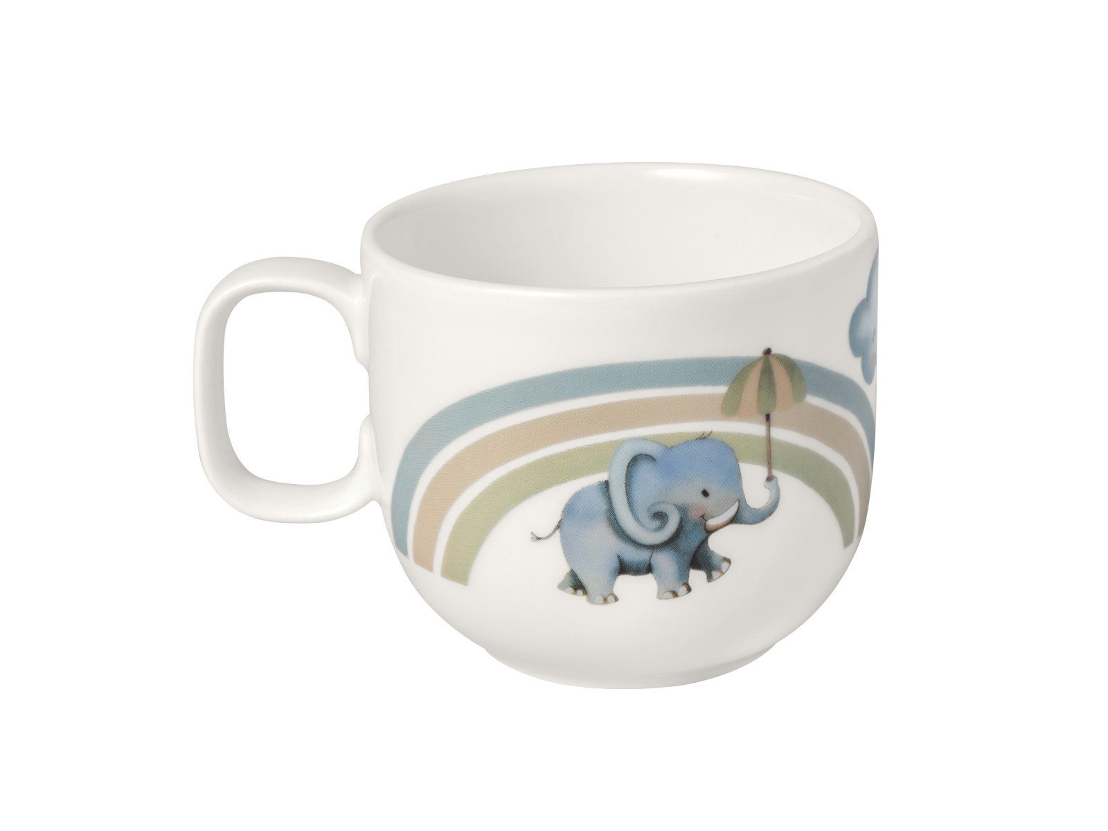 Villeroy & Boch Кружки Walk like an Elephant Kinderbecher mit Henkel klein 0,17l, Premium Porcelain