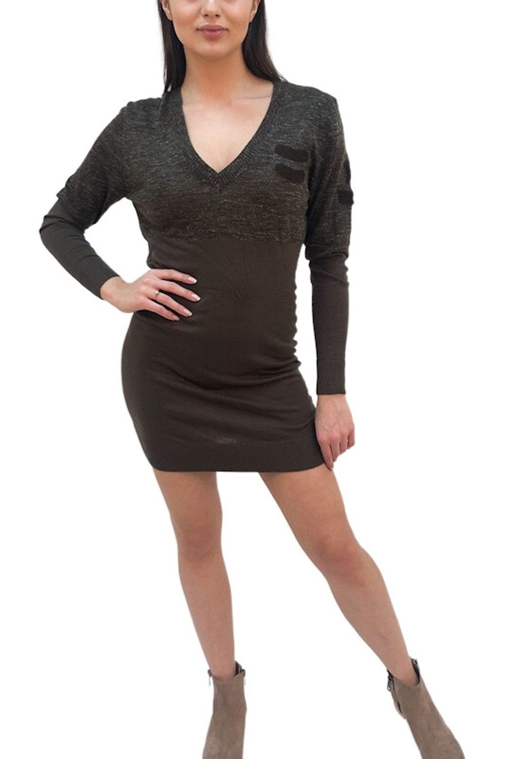 Strickkleid Diesel M-Adore Dress Damen Kleid Strickkleid Khaki