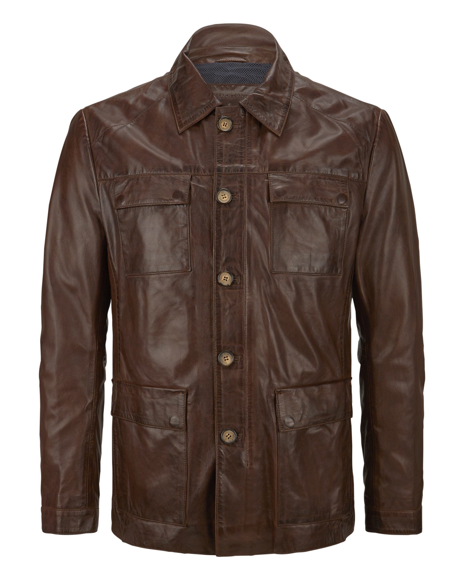 Milestone Lederjacke MSArturo Fieldjacke aus handgewachstem sehr dünnem Lam günstig online kaufen