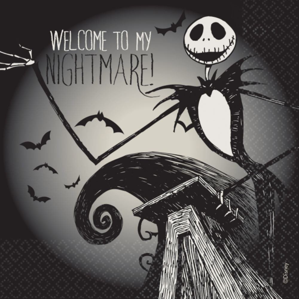 Amscan Papierserviette Servietten Nightmare Before Christmas, 16 St. 33