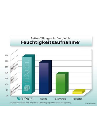 Fan Natūralaus pluošto antklodė TENCEL™ linas Füllung: 50% liocelis (TENCEL) 50% linas Bezug: 100% medvilnė natürlich kühlendes Schlafklima