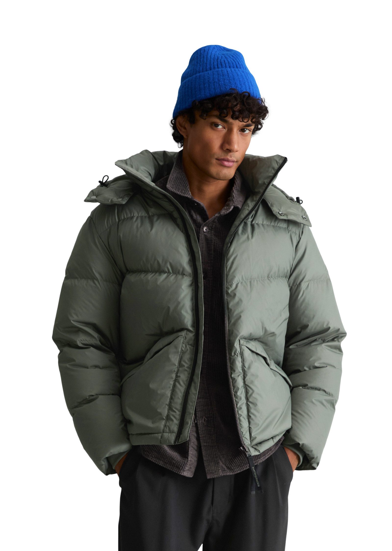 Marc O'Polo DENIM Outdoorjacke mit abnehmbarer Kapuze