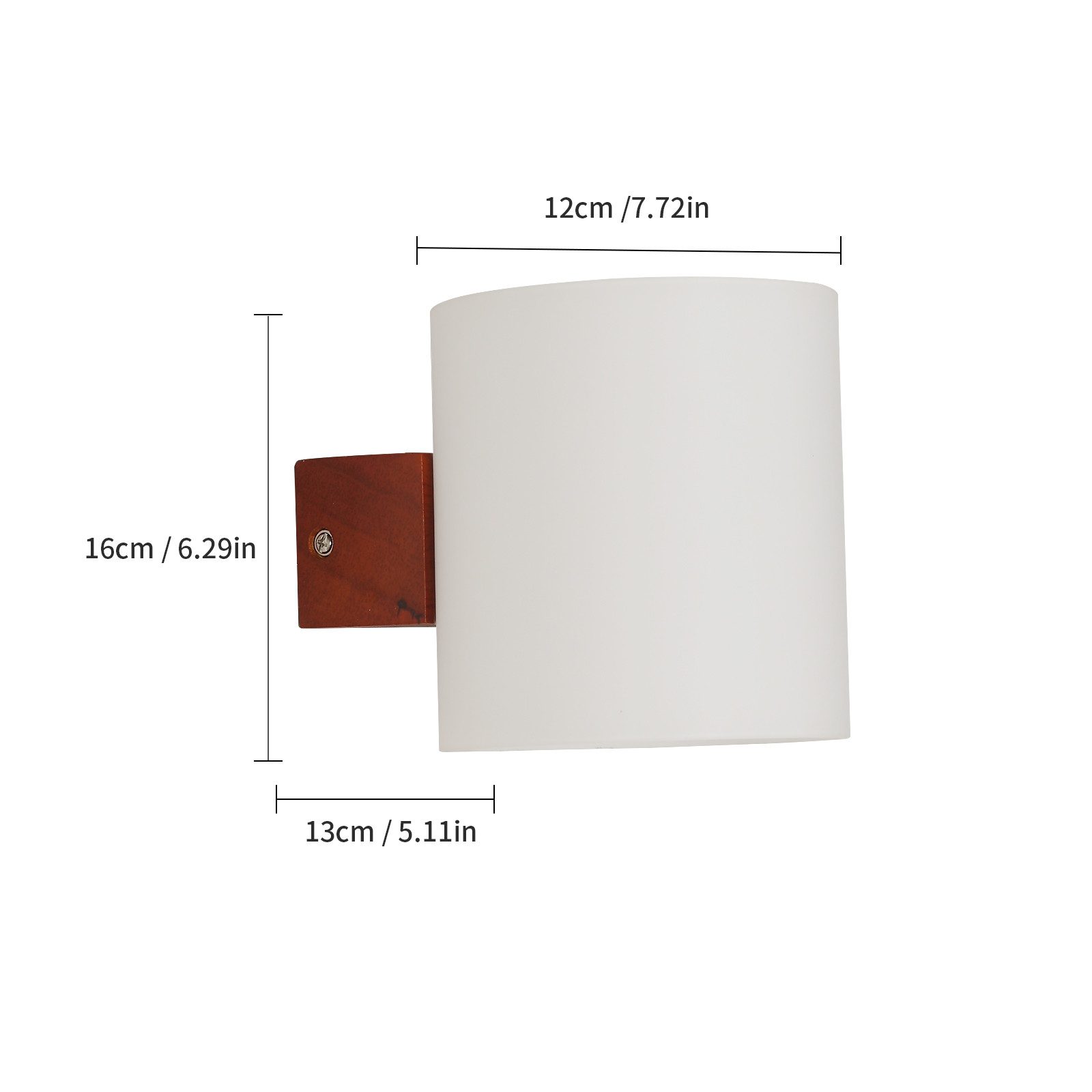 Goeco Wandleuchte aus Holz, moderne Wandleuchte mit 4 W Beleuchtung, 3-farb günstig online kaufen