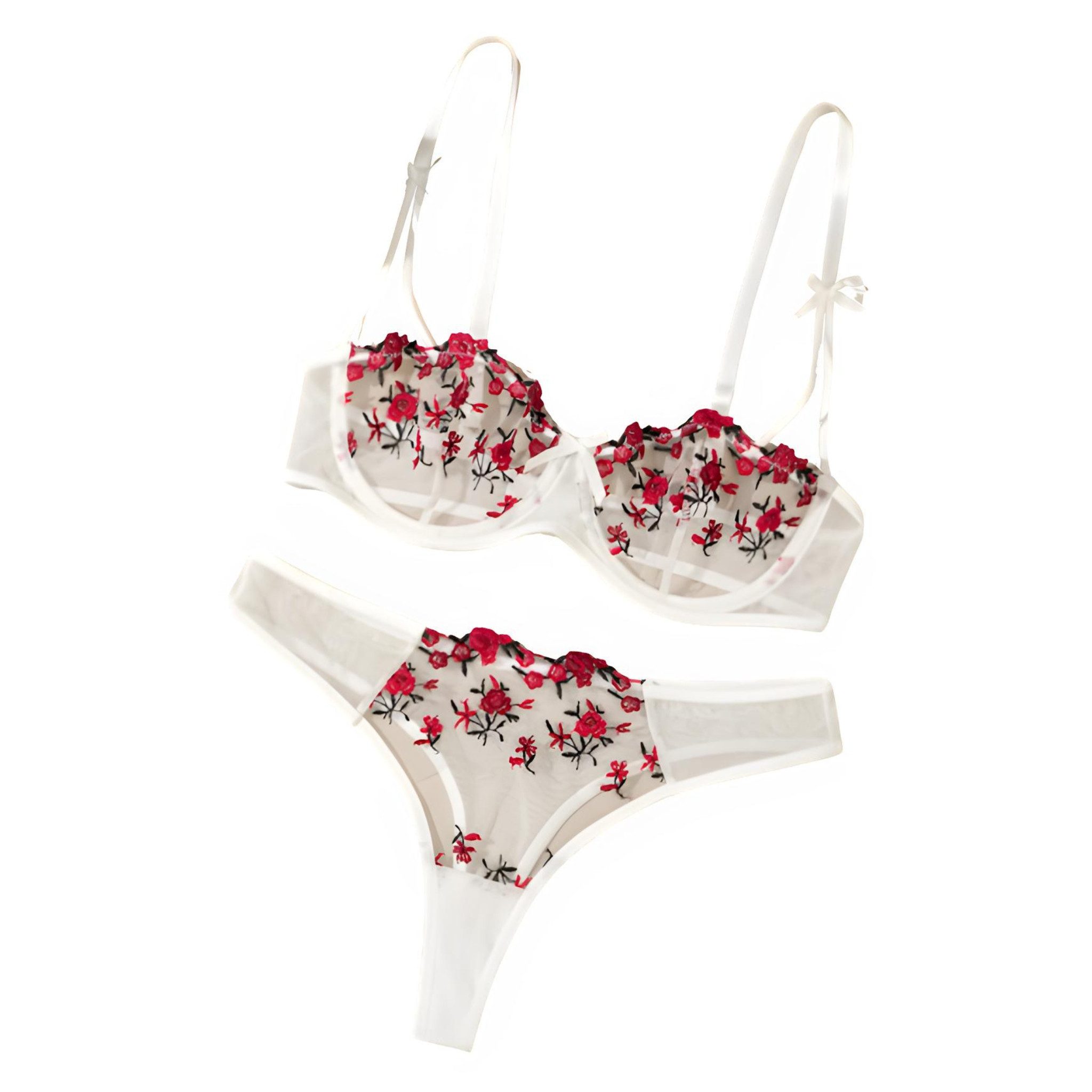 NEXORA Tanga String Tanga BH Set, Lingerie Set, Dessous Set (Komplett-Set) günstig online kaufen